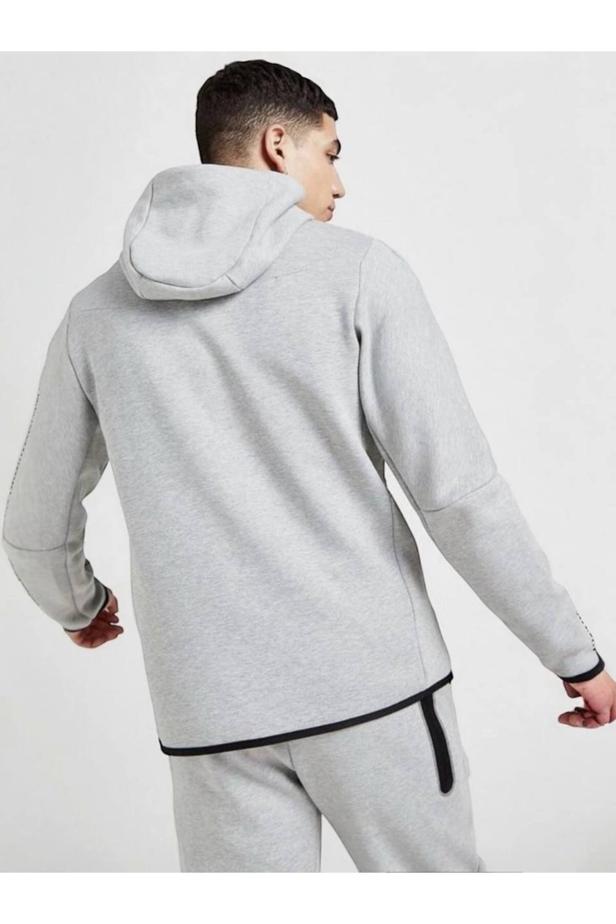 Tech Fleece Double Face Eşofman Takım — خاکستری 1112 — تصویر 6 از 6
