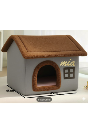 doyapet yeni sezon özel tasarımlı kedi ve köpek yatağı evi kulübesi 45*45 cm