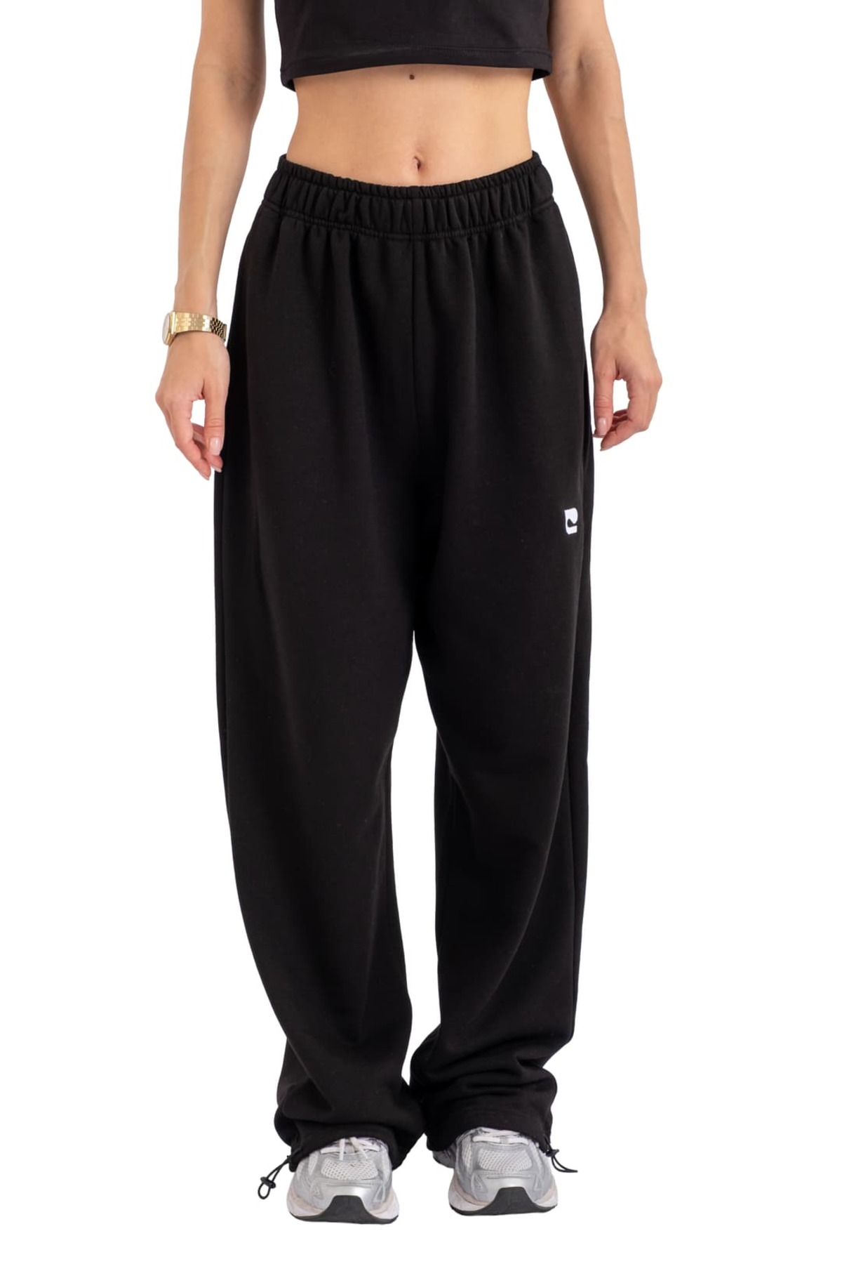 Coredra  Ayarlanabilir Paça Baggy Eşofman Altı Kadın - C608