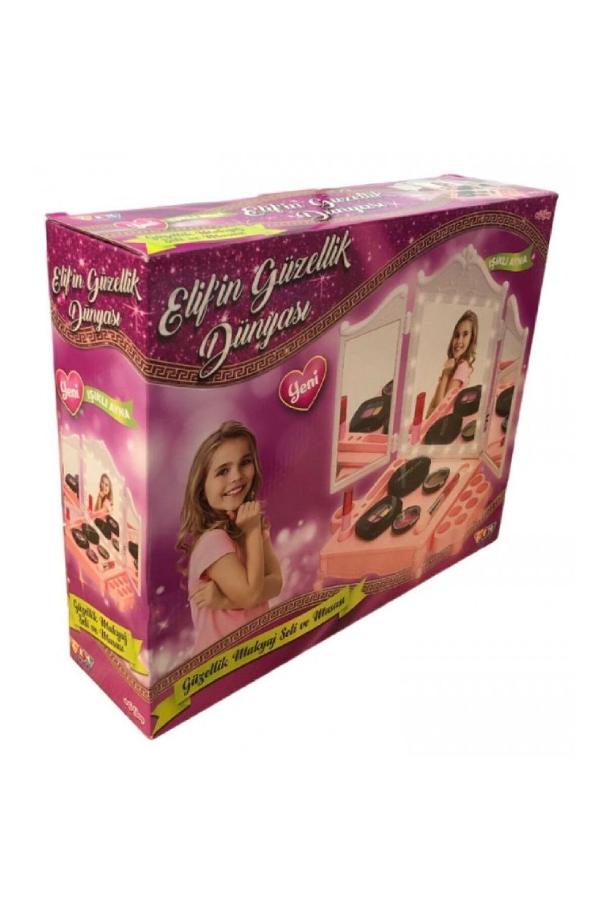 ZEYTOYS Zey Toys Led Işıklı Elifin Güzellik Dünyası Makyaj Seti ve