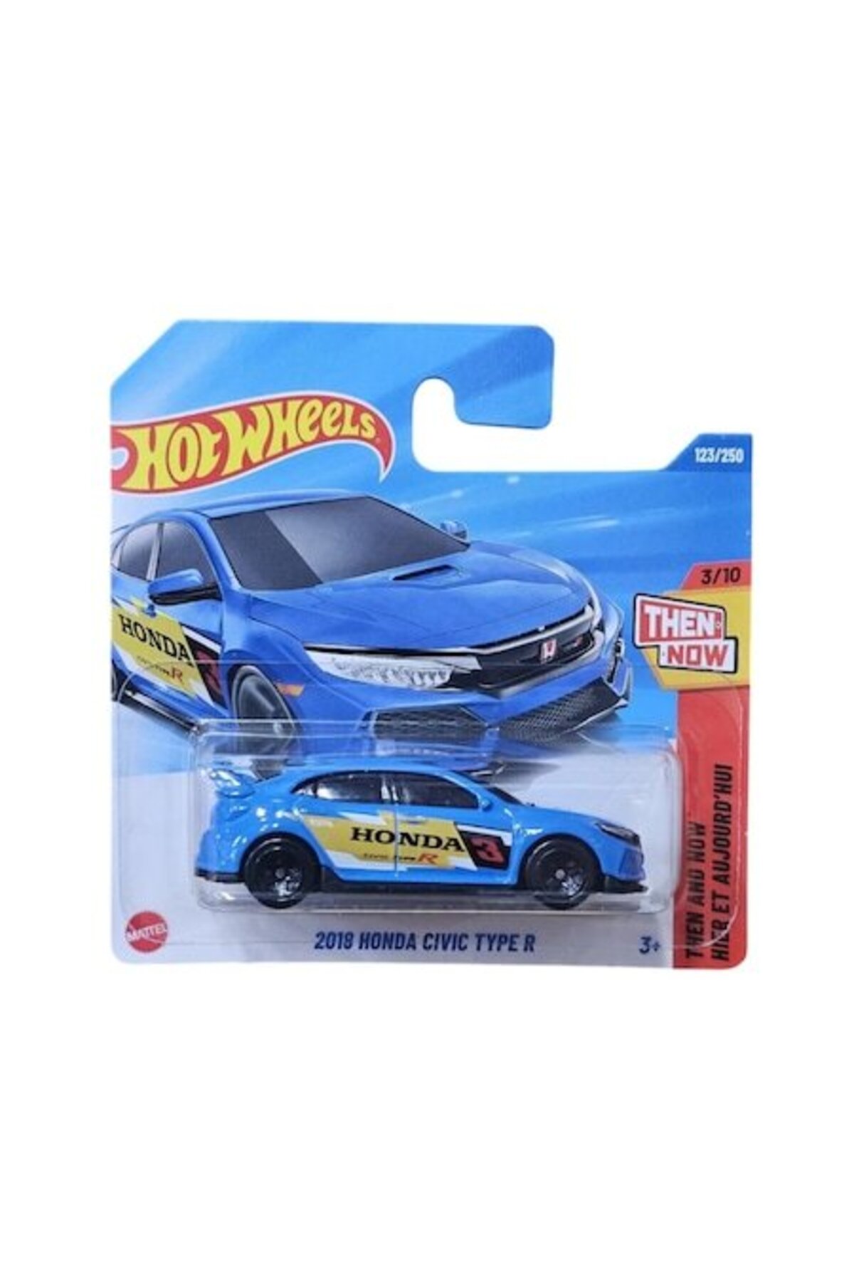 Masinuta Honda Civic Type R 2018, albastru, scara 1:64, Editia 2025