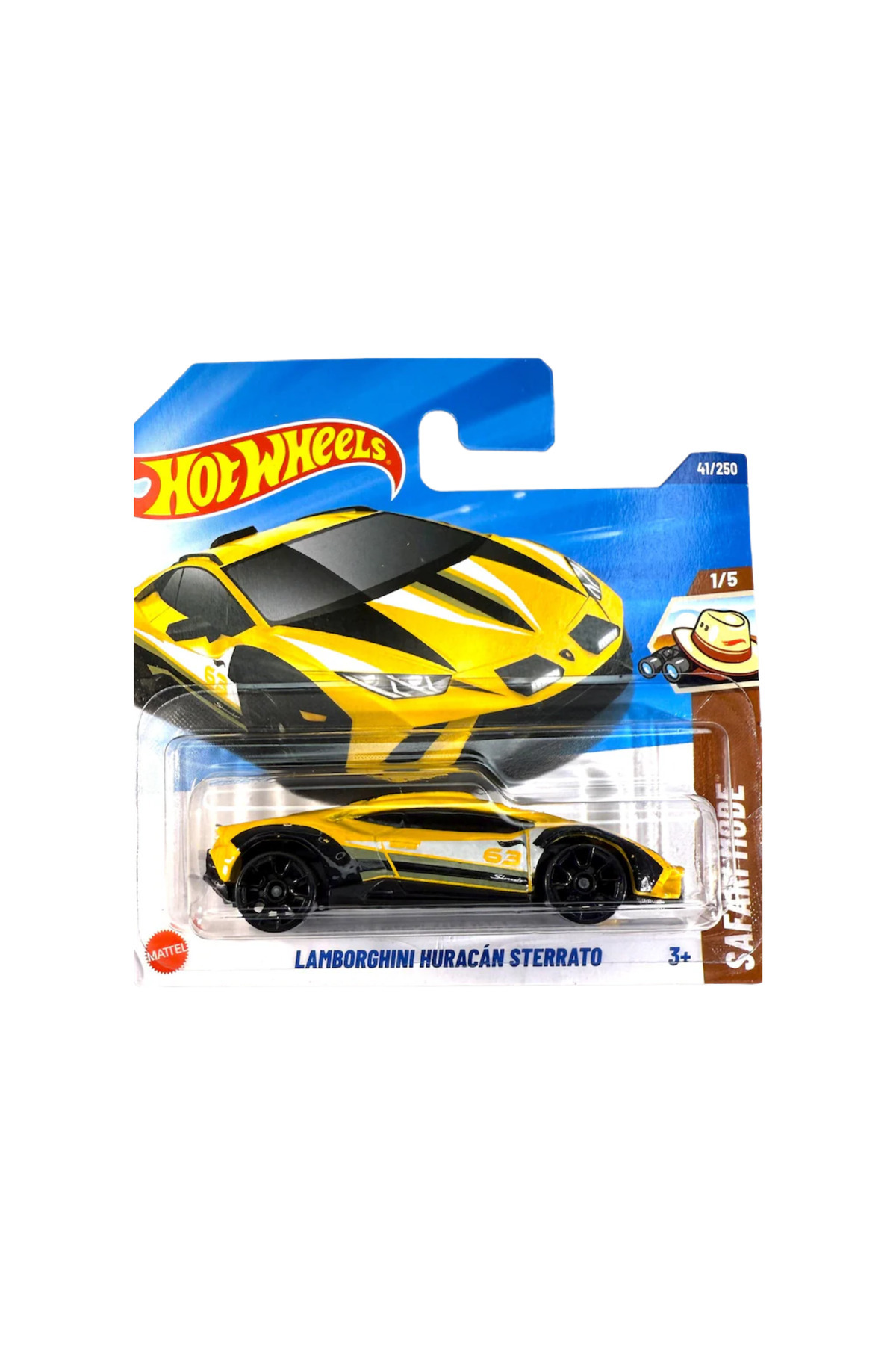 Masinuta Metalica Lamborghini Huracan Sterrato, galben, Editia 2025, scara 1:64
