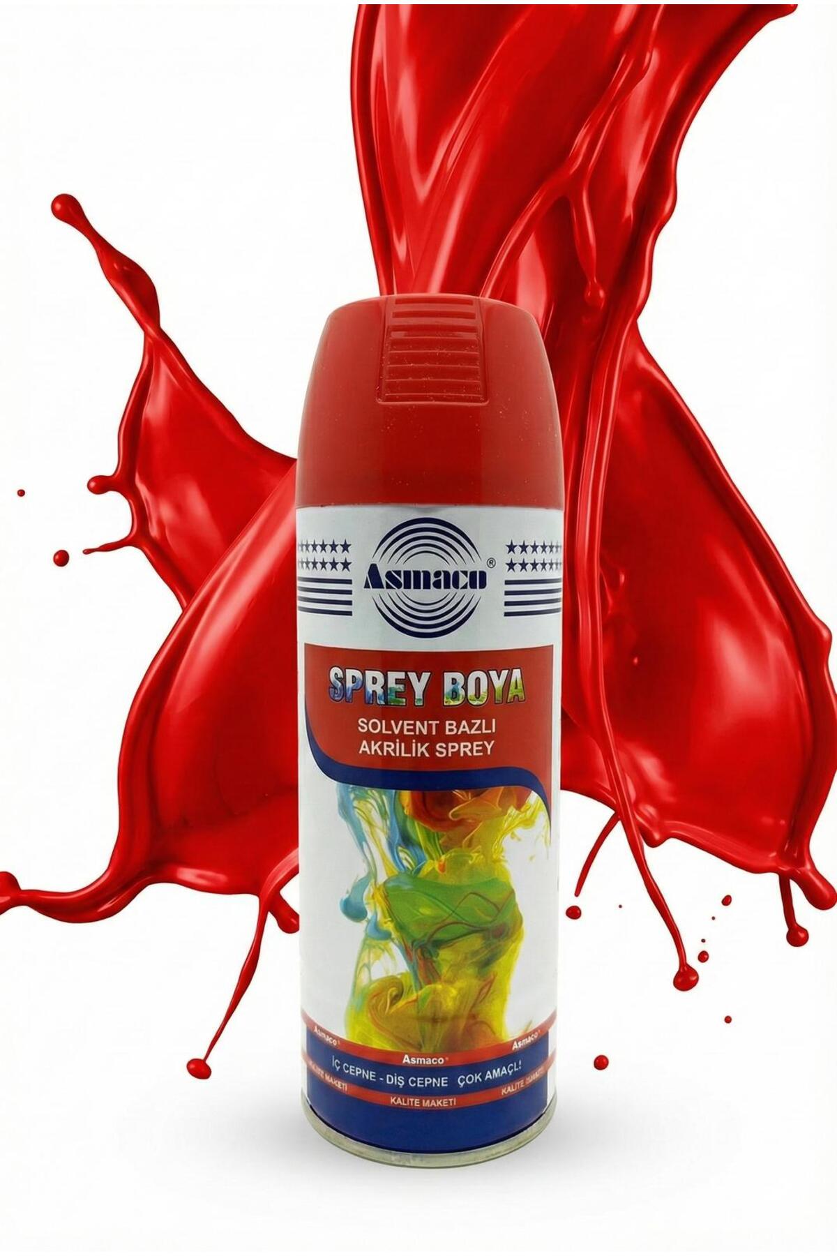 Asmaco Multi Purpose Solvent Based Acrylic 400 ML Spray Paint Aluminum, Wood, Plastic, Iron, Metal