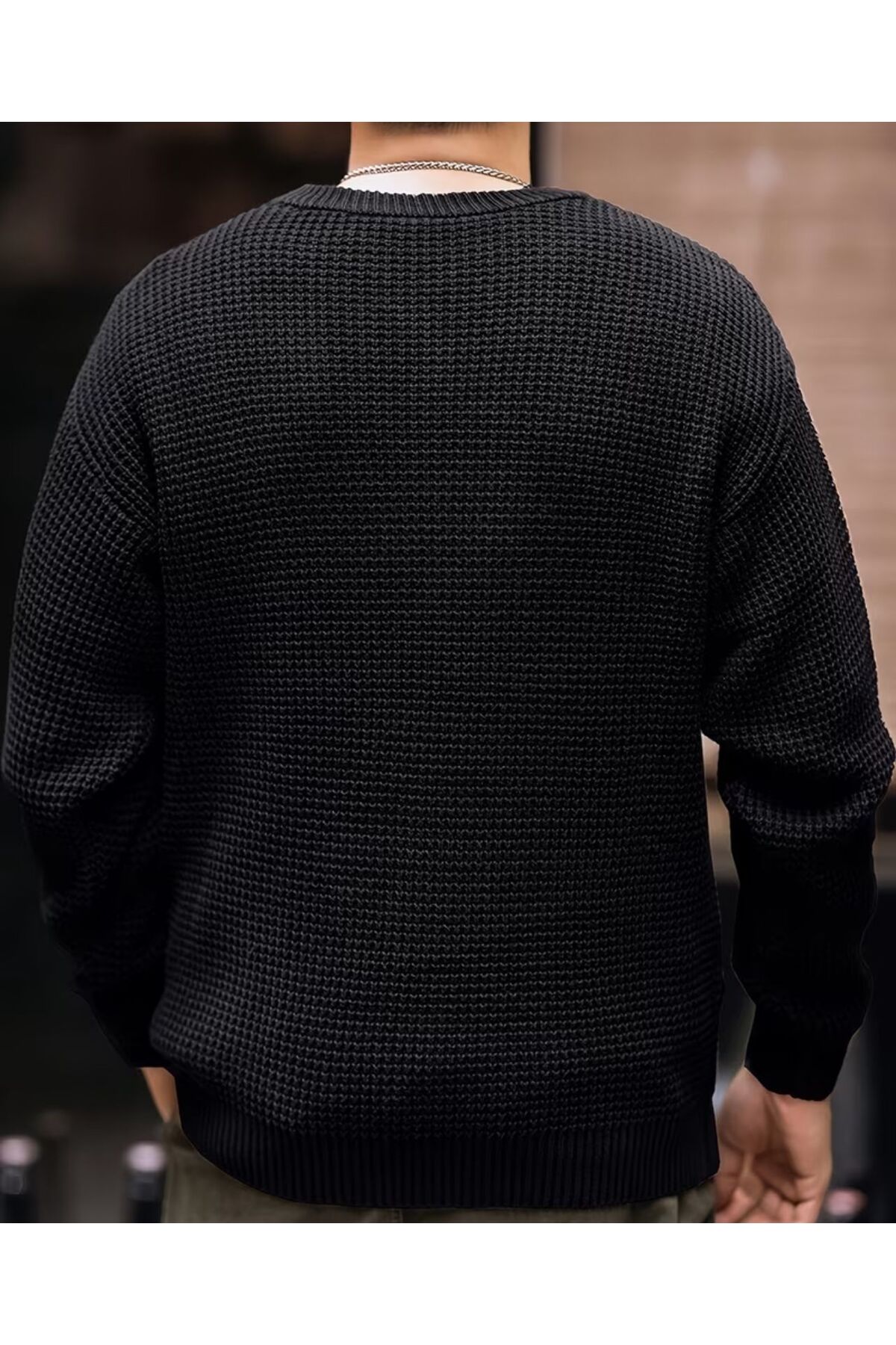 FAVORİST  ERKEK ÖRME TRİKO KAZAK BİSİKLET YAKA BTK - Görsel 2