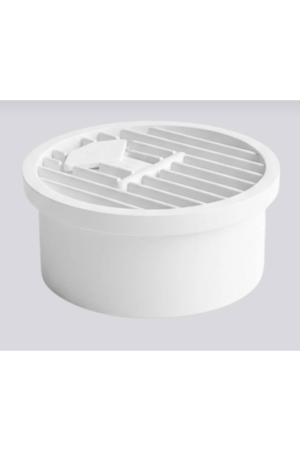 Bayrak Balkon, Teras ve Banyo İçin Beyaz Modern Tasarım Yer Süzgeci Kapağı - Yuvarlak