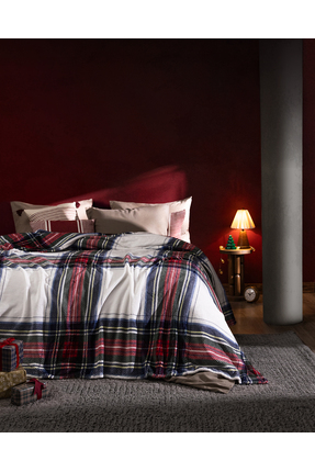 Madame Coco Clorel Çift Kişilik Welsoft Baskılı Battaniye - Lacivert