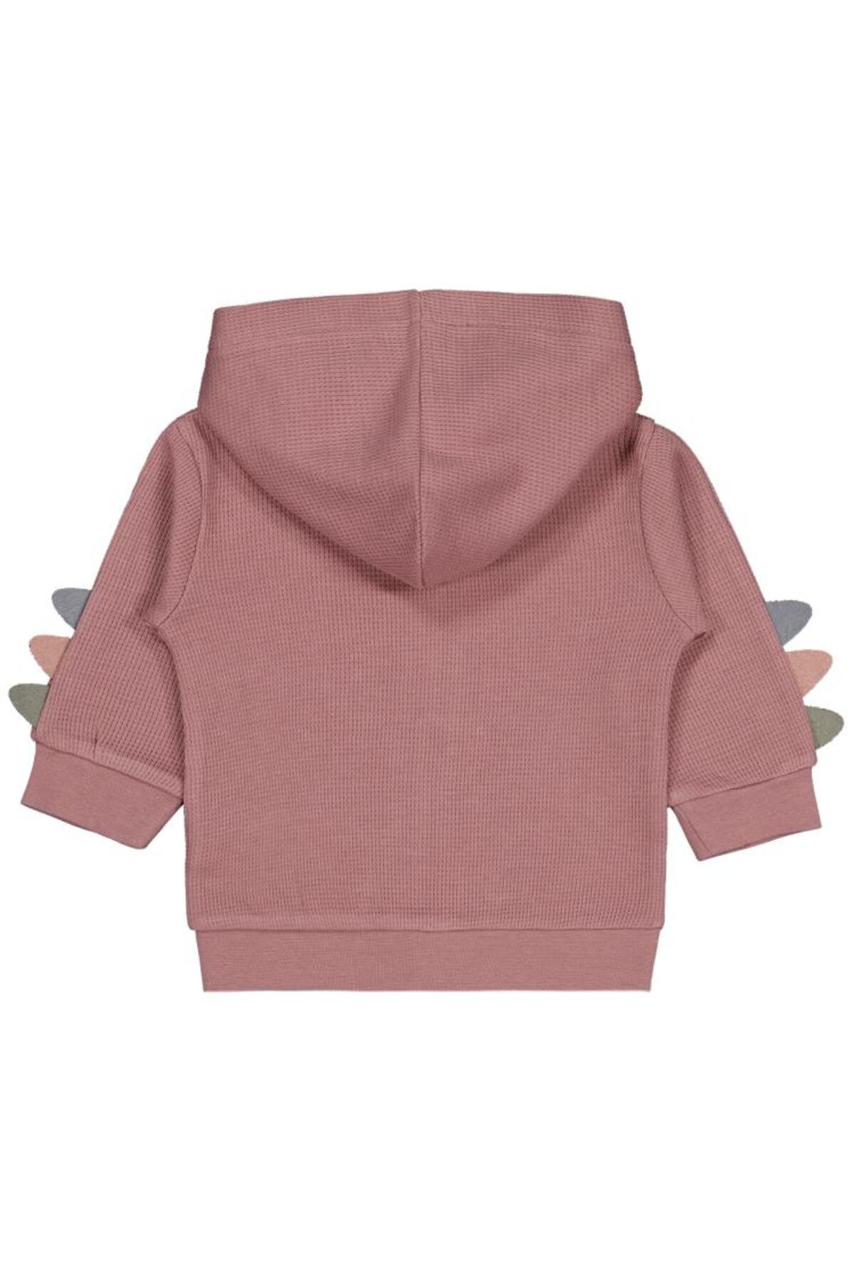 Civil Baby Dinozor Baskılı 6-18 Ay Hırka - Kahve 6-9 Ay fotoğrafı 2 (önizleme)