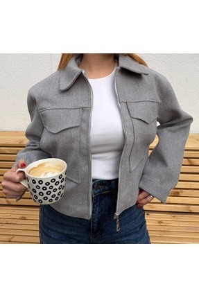 Lunarae Kaşe Gri Ceket