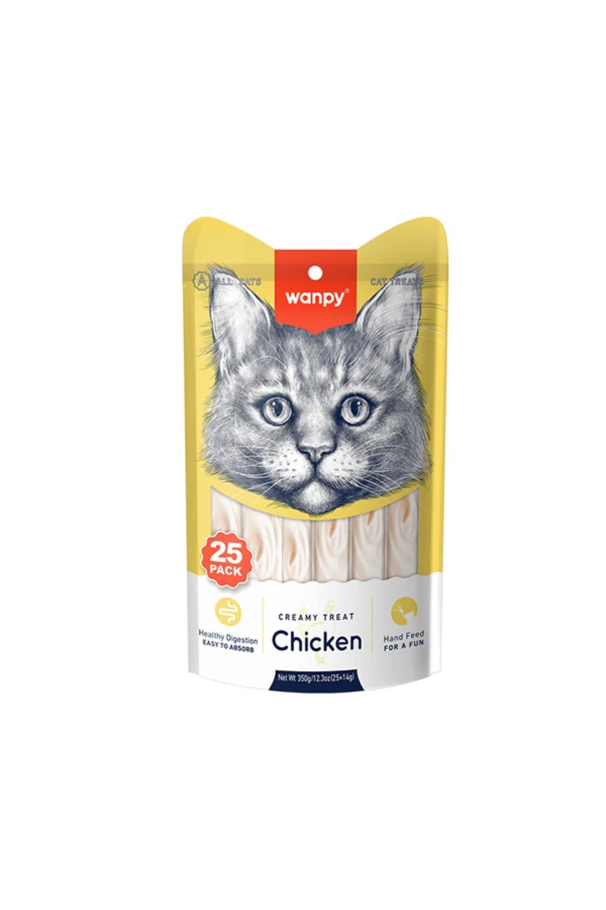Wanpy Tavuklu Sıvı Kedi Ödülü 1 Adet-Sıvı-25x14 Gr