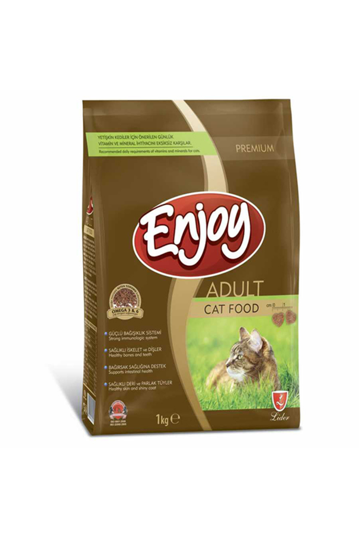 Enjoy Yetişkin Kediler için Tavuklu Tam ve Dengeli Kedi Maması 1 kg