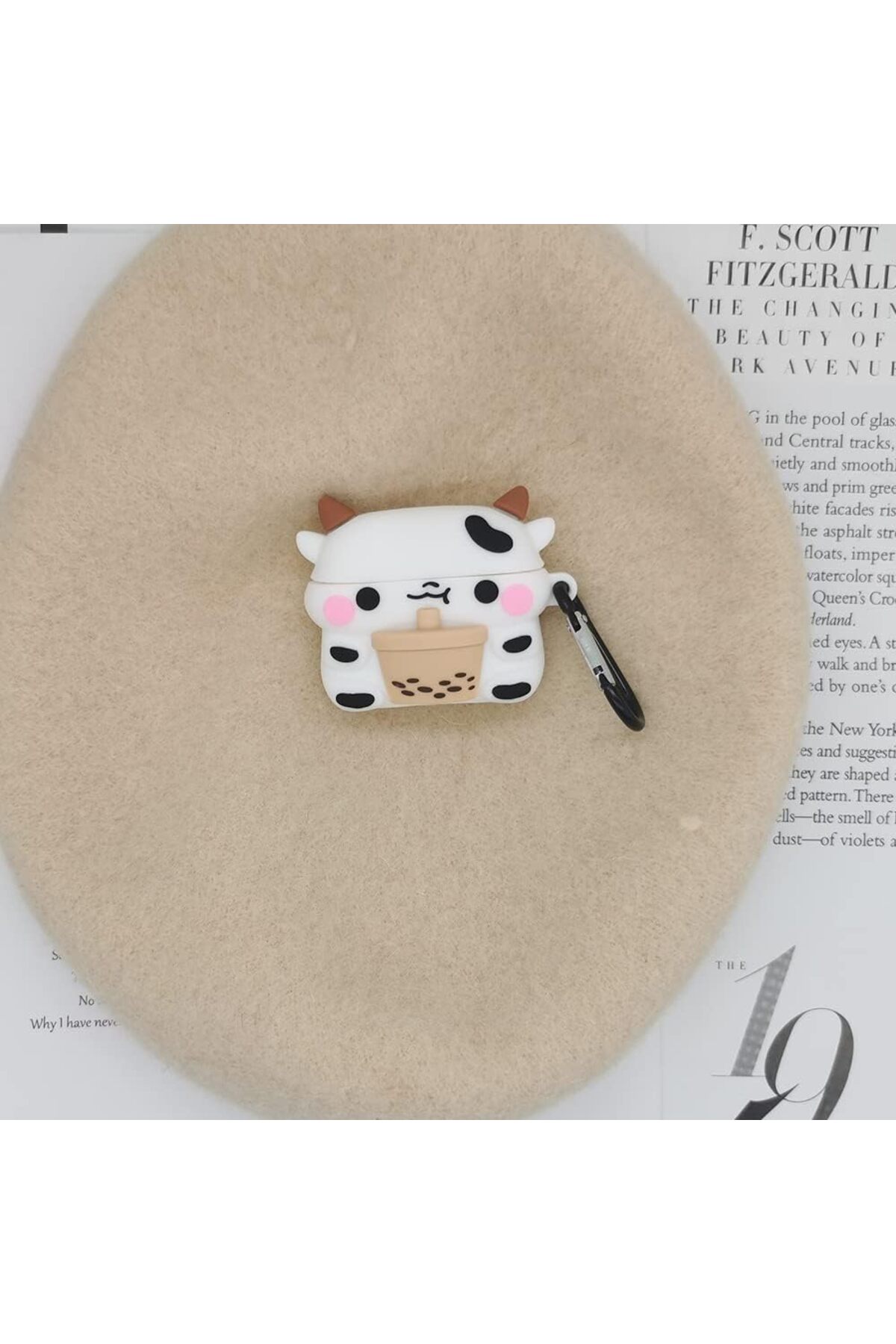 AirPods Pro 3rd Generation Compatible Cute Milk Drinking Cow Shape Anti-Shock Earphone Case