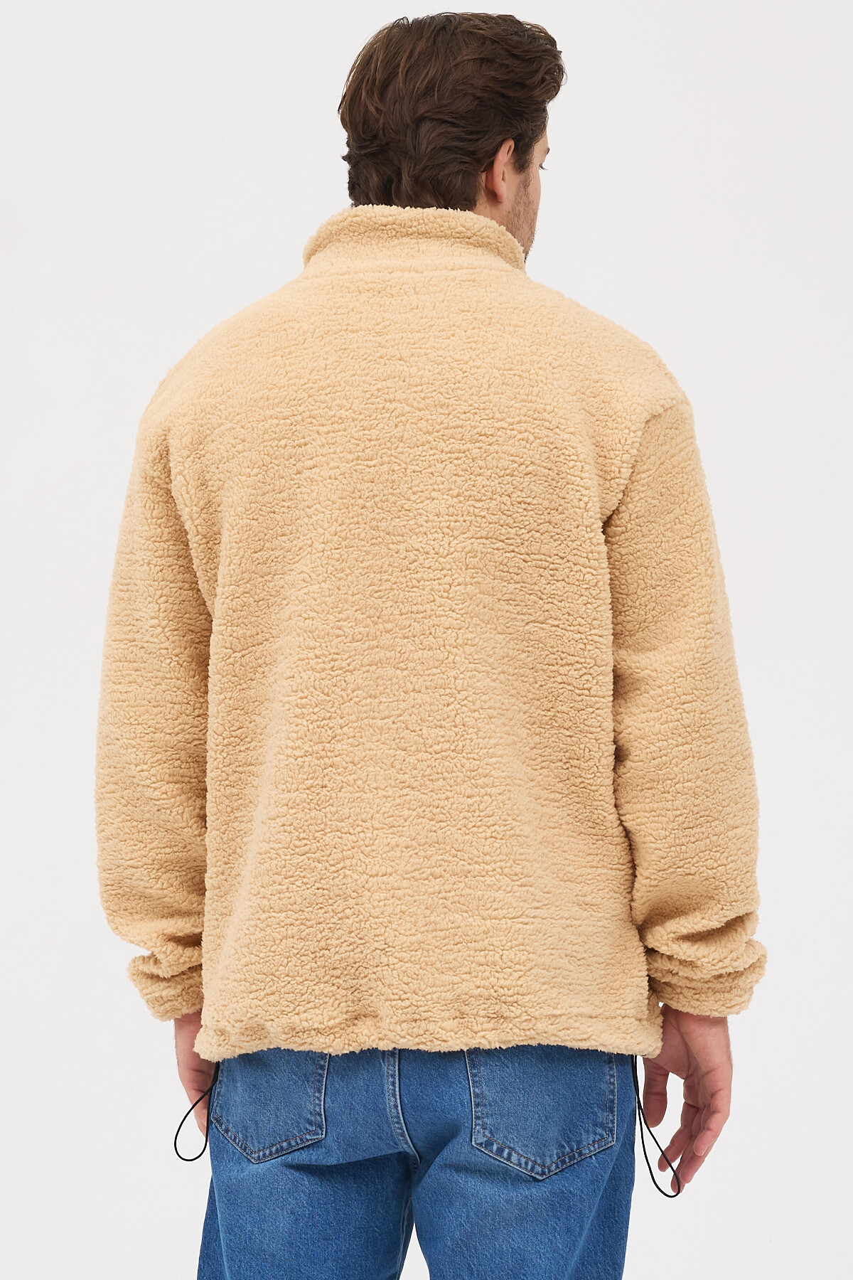 bh collection Erkek Peluş Oversize 5 Cepli Sweatshirt görsel 3