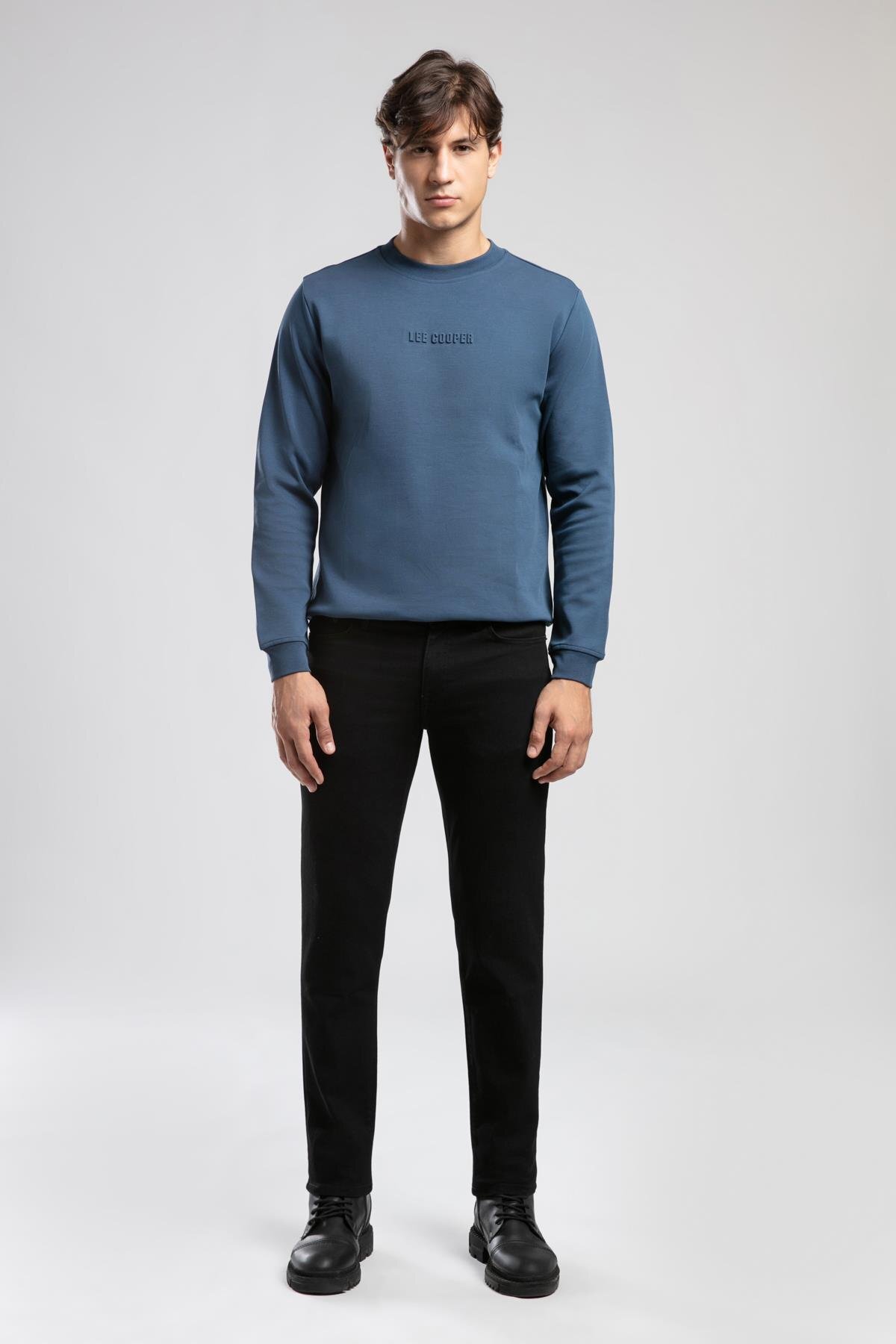 Lee Cooper  Jagger Normal Bel Dar Kesim Düz Paça Siyah Erkek Jean Pantolon