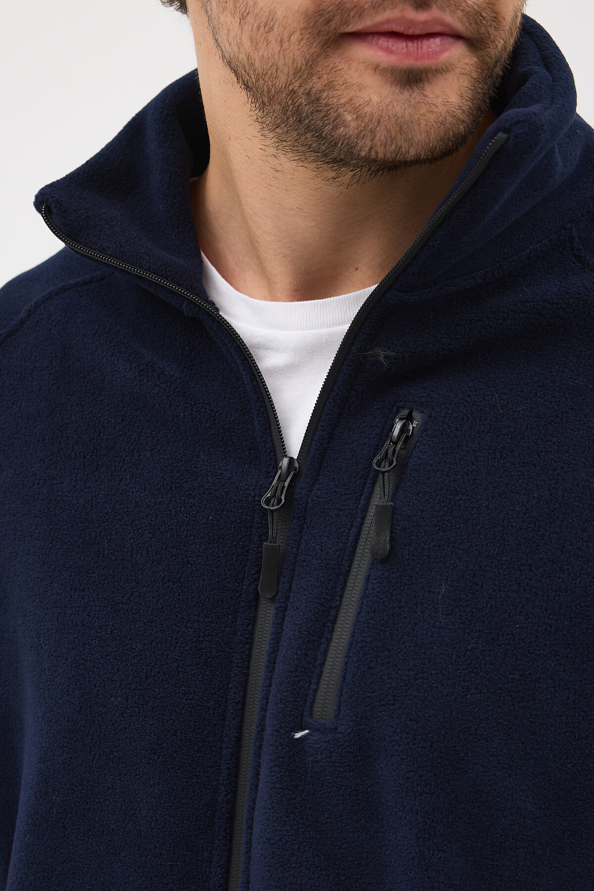 Erkek Polar 5 Cepli reglan kol — سرمه‌ای 0023 — تصویر 2 از 8