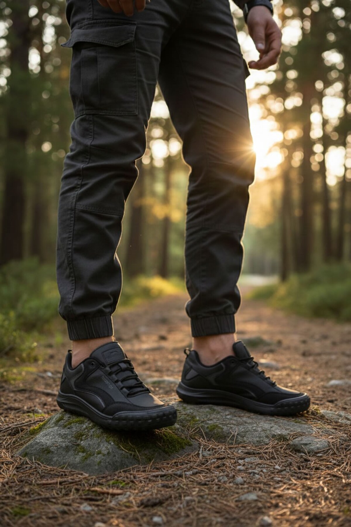 Slazenger Aeros Erkek Outdoor Siyah Spor Ayakkabısı Yürüyüş Günlük Trekking görsel 7