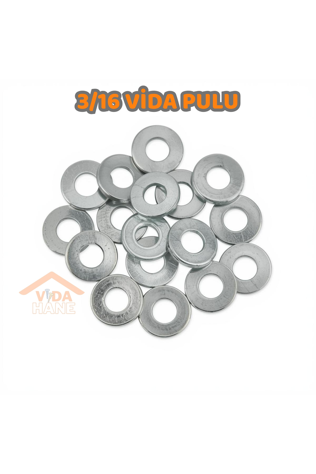 Std VİDA HANE 100 ADET METAL VİDA PULU 3*16 GALVANİZLİ