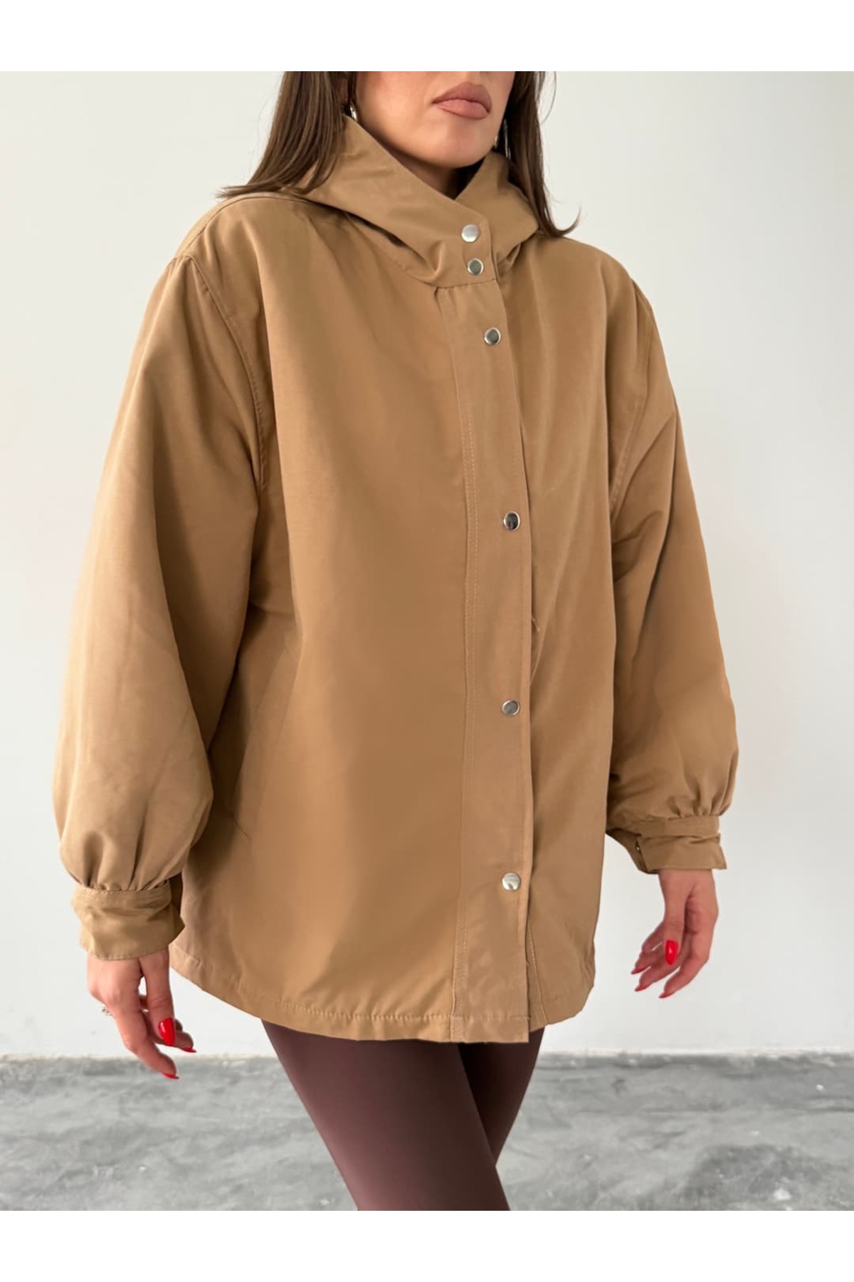 mydukkan.co  Kapüşonlu İçi Peluş Mont - Görsel 6