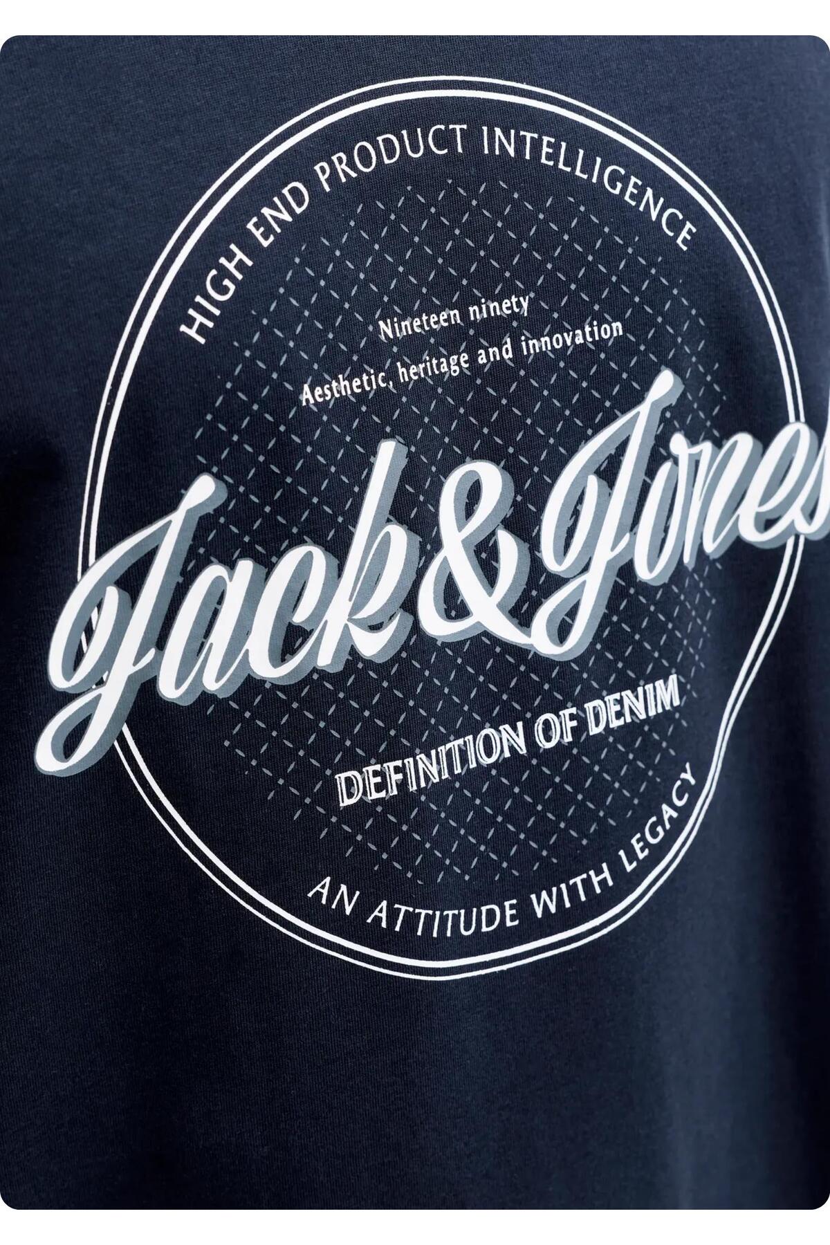 تیشرت مردانه Yazı Karekterli / Motto آستین کوتاه | جک اند جونز Jack & Jones 6YETSBS37340 - تصویر 2
