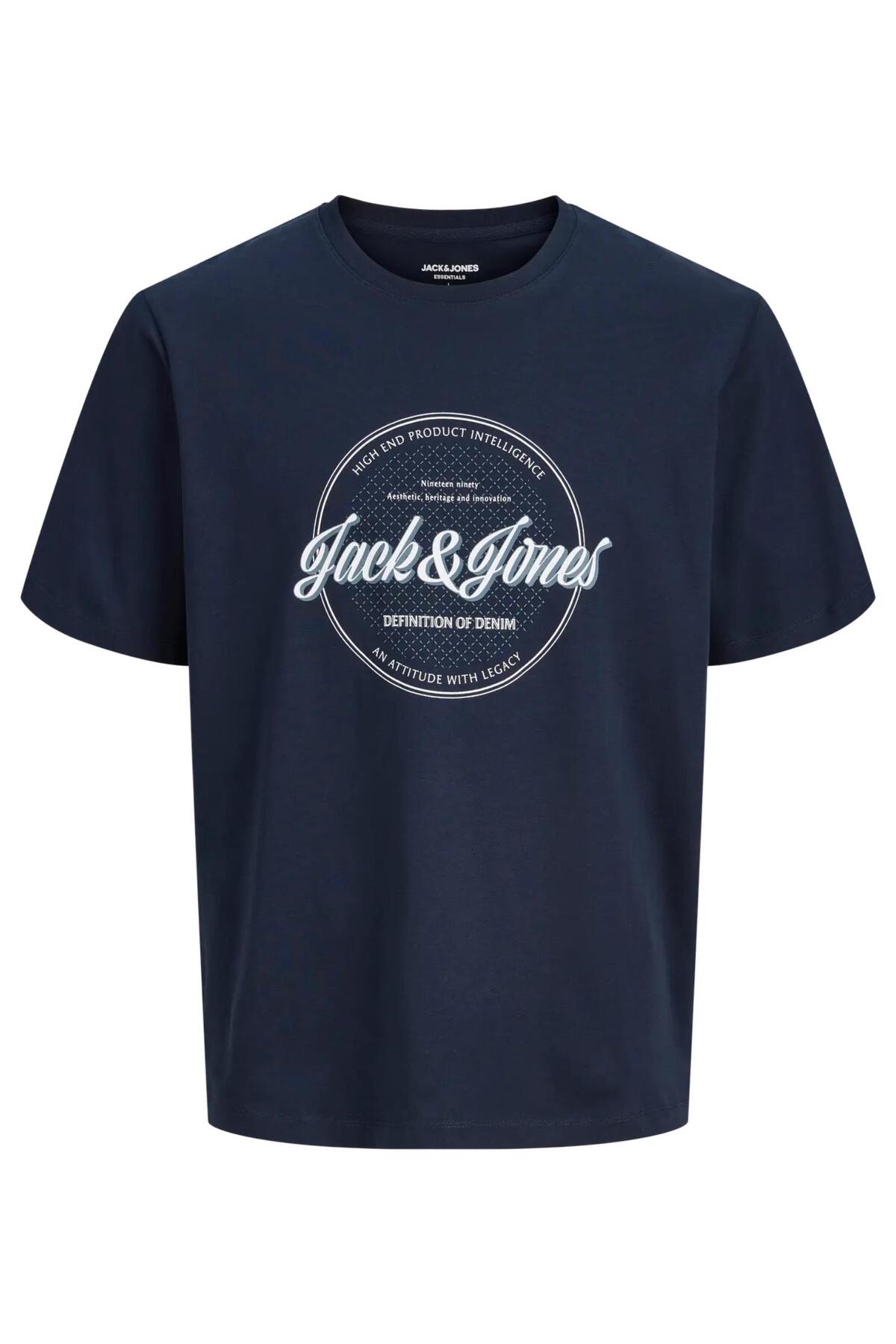 جک اند جونز تی‌شرت آستین کوتاه طرح‌دار JJEDOVER سایز بزرگ JACK&JONES کد 12294516
