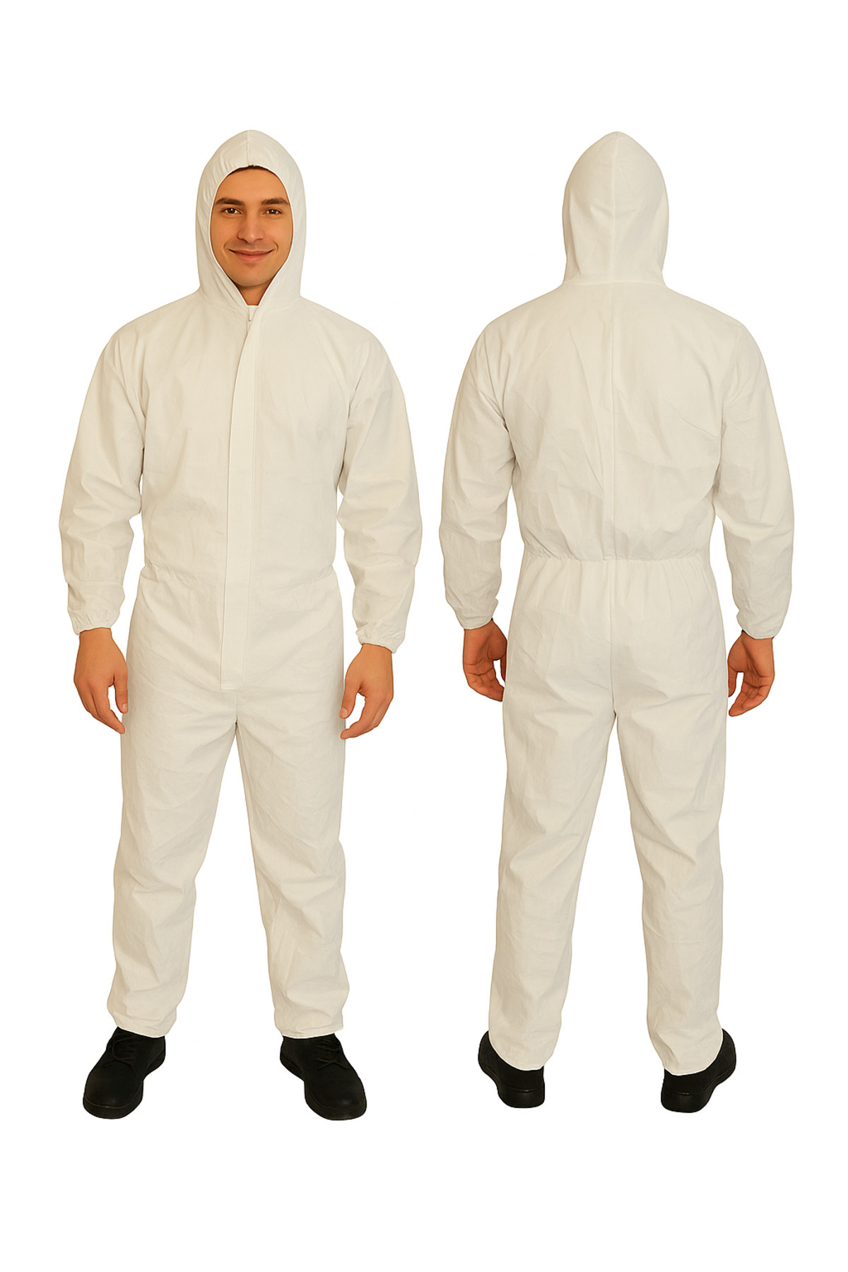 white guard Disposable Protective Laminated Coverall- Trendyol