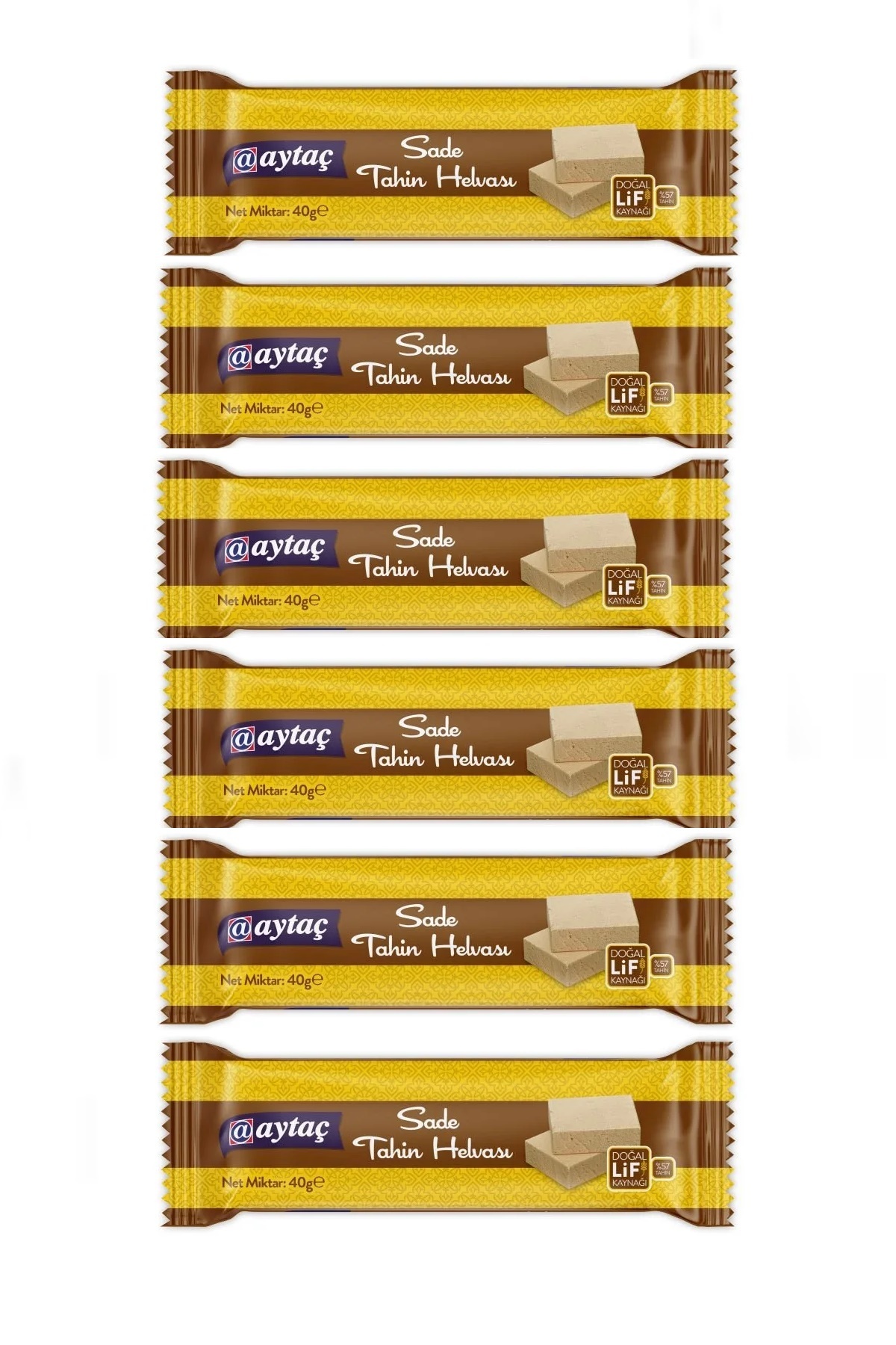 Aytaç Sade Tahin Helvası 40 gram x 6 Adet - Fiyatı, Yorumları