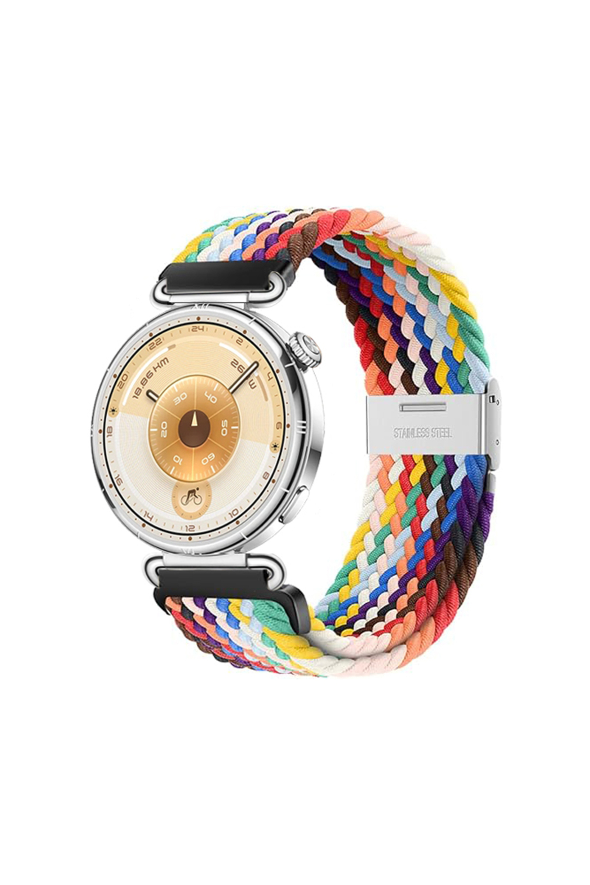 Huawei Watch Gt6 / Gt5 / Gt4 41mm / Gt5 Pro 42mm Compatible Metal Clip Mesh Sports Band