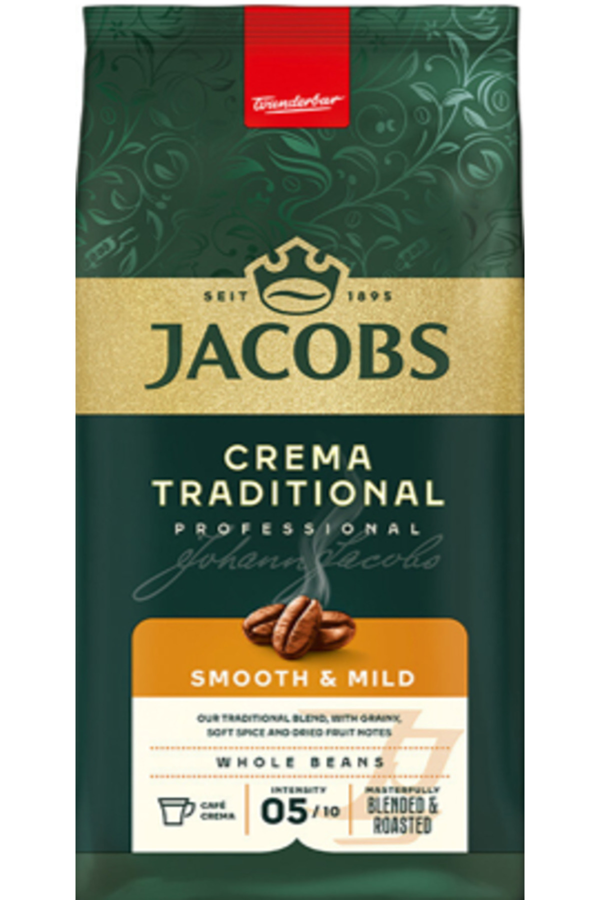 Jacobs Παραδοσιακοί κόκκοι καφέ Crema 1 kg