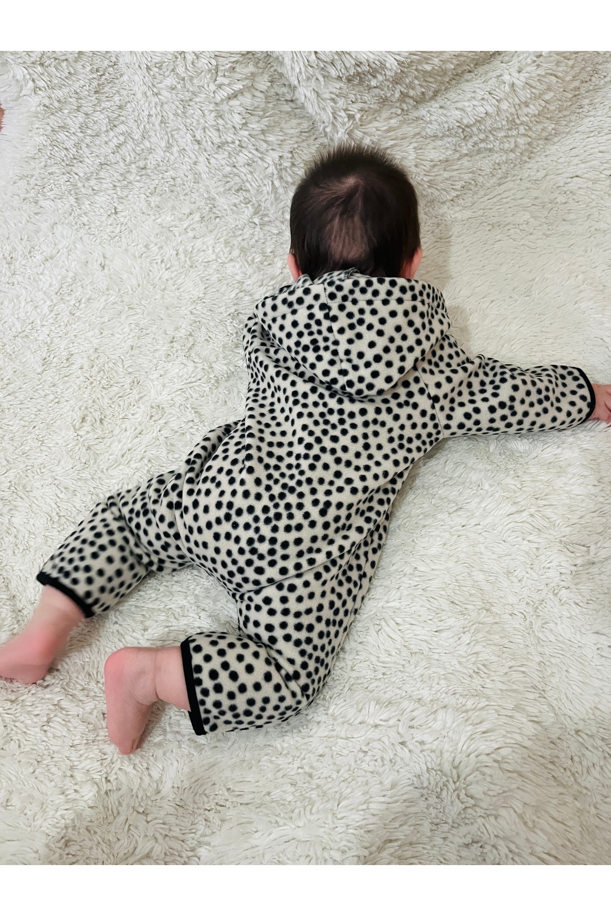 DİVİSTA Unisex Bebek Fermuarlı Tulum Polar Rahat Kumaş fotoğrafı 6 (önizleme)