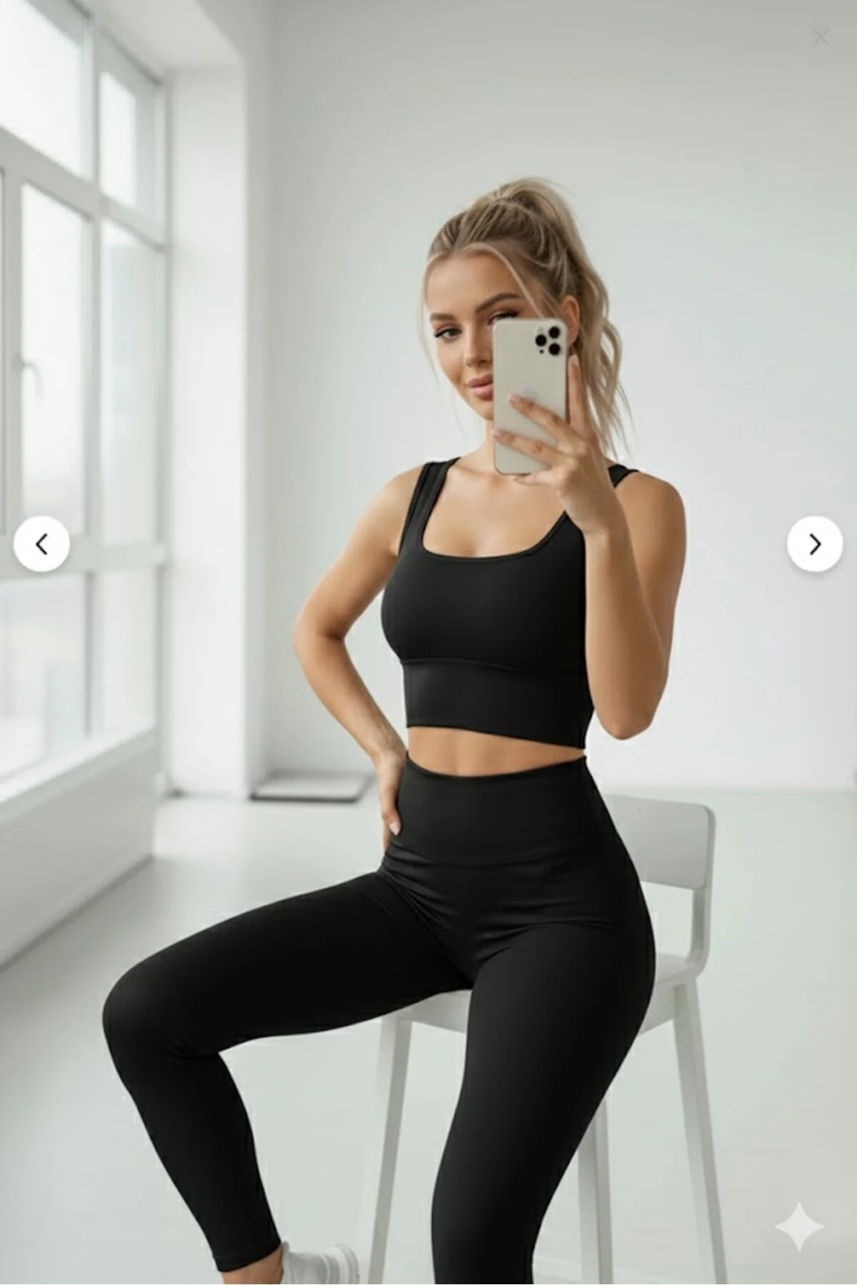 DOCE ELEGANTE Kadın Crop 2'li Paket Pedli Spor Sütyeni Yarım Atlet Büstiyer Bluz görsel 3