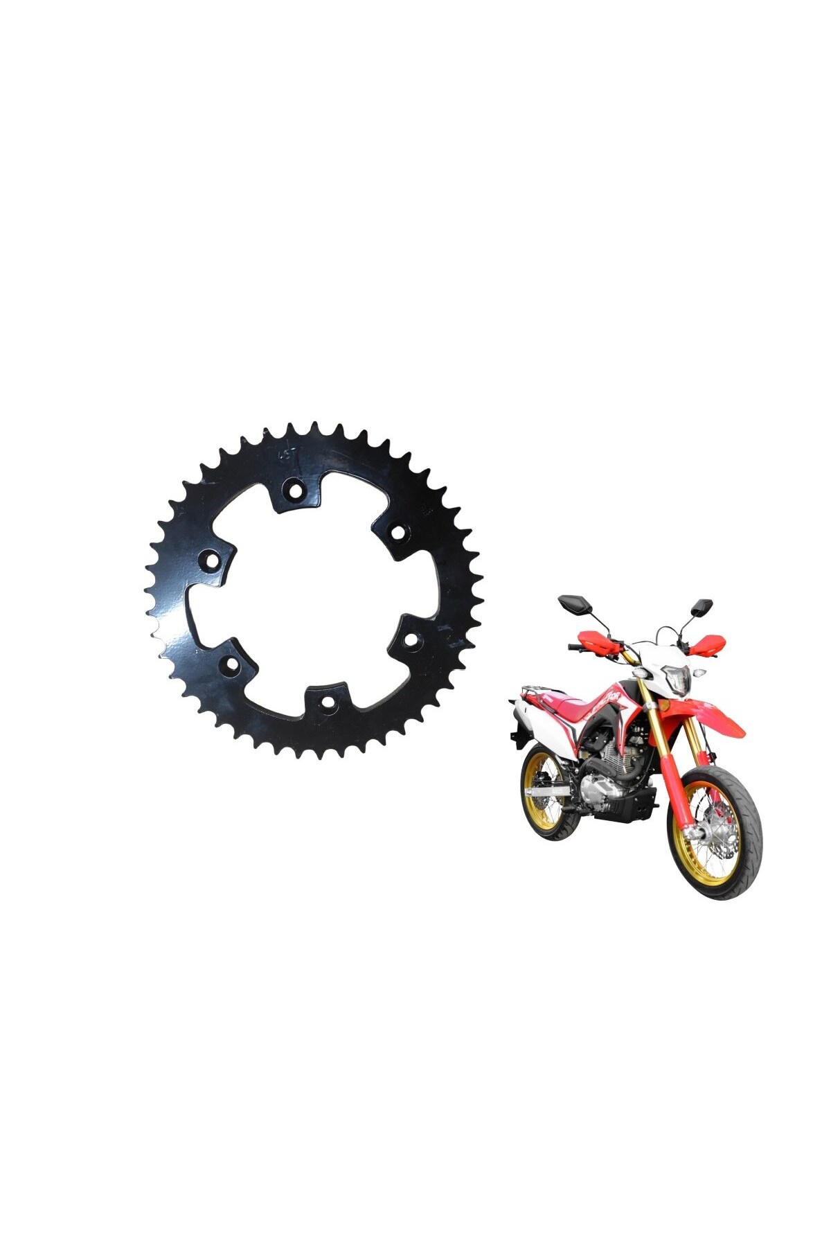 KOÇAK MOTOR Yuki Victor 250 Cross -Uyumlu- Arka Zincir Dişlisi 520