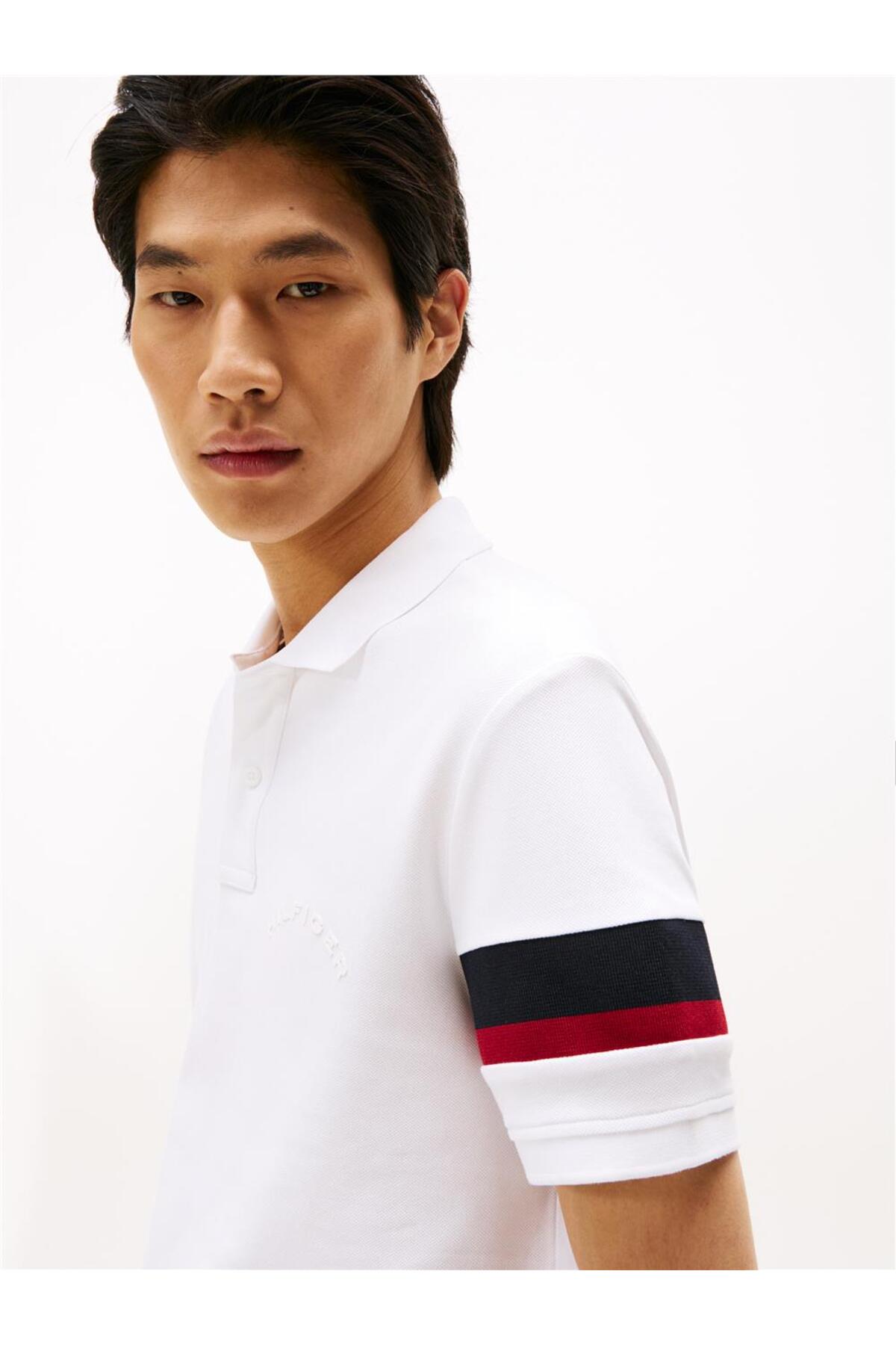 تامی هیلفیگر تی شرت یقه گرد مردانه آستین کوتاه طرح Rwb