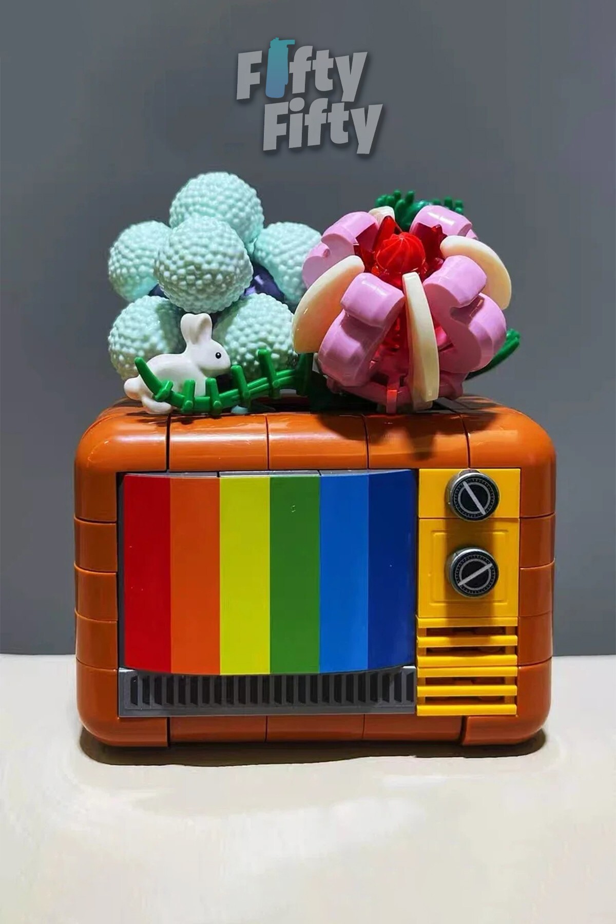 مجموعه تلویزیون رنگی جکی پلانت، ست ساختنی اسباب‌بازی ۲۰۷ قطعه‌ای – Ffjk2716