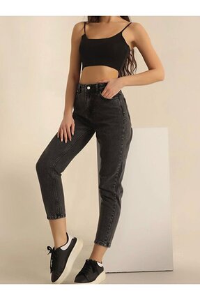 MY ARJA JEANS KADIN YÜKSEKBEL LİKRALI BOYFREND MOM JEANS