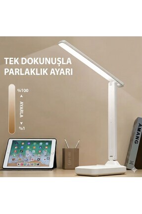 Almira Butik Katlanabilir Dokunmatik Kontrollü Göz Dostu Akıllı LED Masa Lamb...