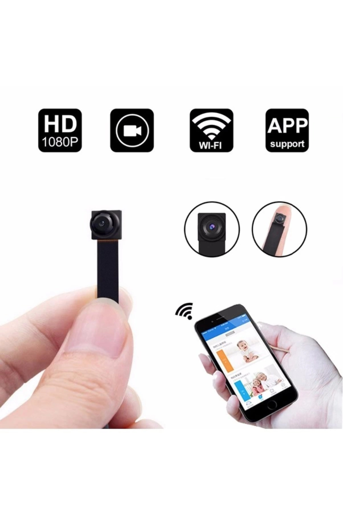 JUST DREAM 1080p Ip Modül Full Hd Wifi Kamera Güvenlik Bakıcı Kamerası fotoğrafı 3 (önizleme)