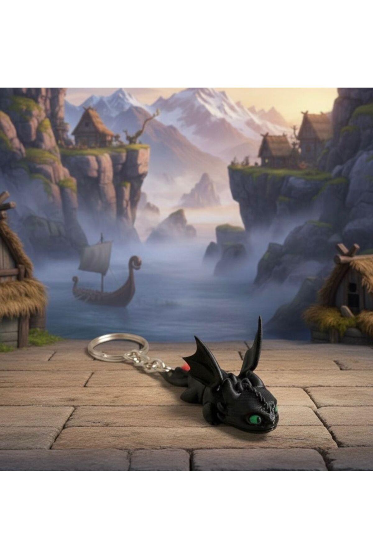 How to Train Your Dragon The Fury of Toothless Night -The Fury of Light Moving Keychain
