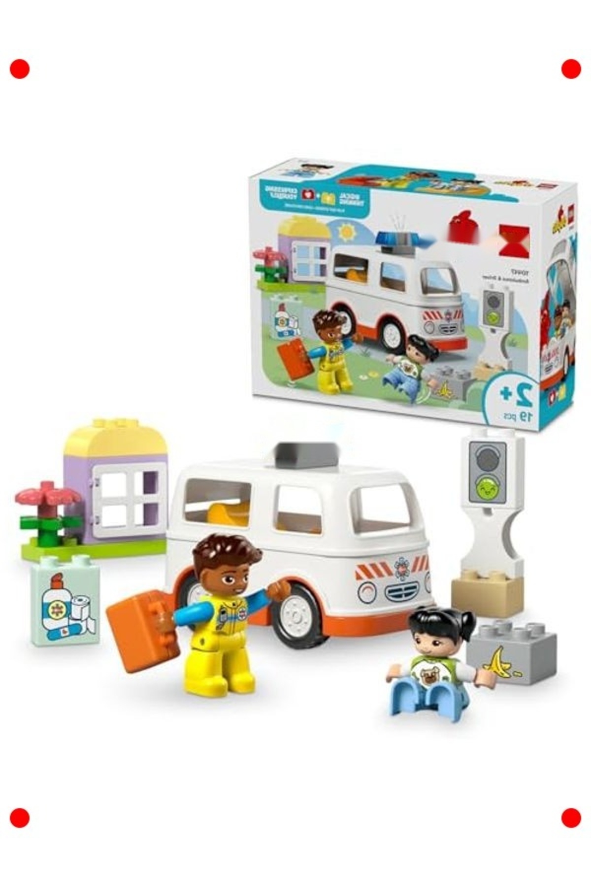 مجموعه ساختنی آمبولانس و راننده (۱۹ تکه)