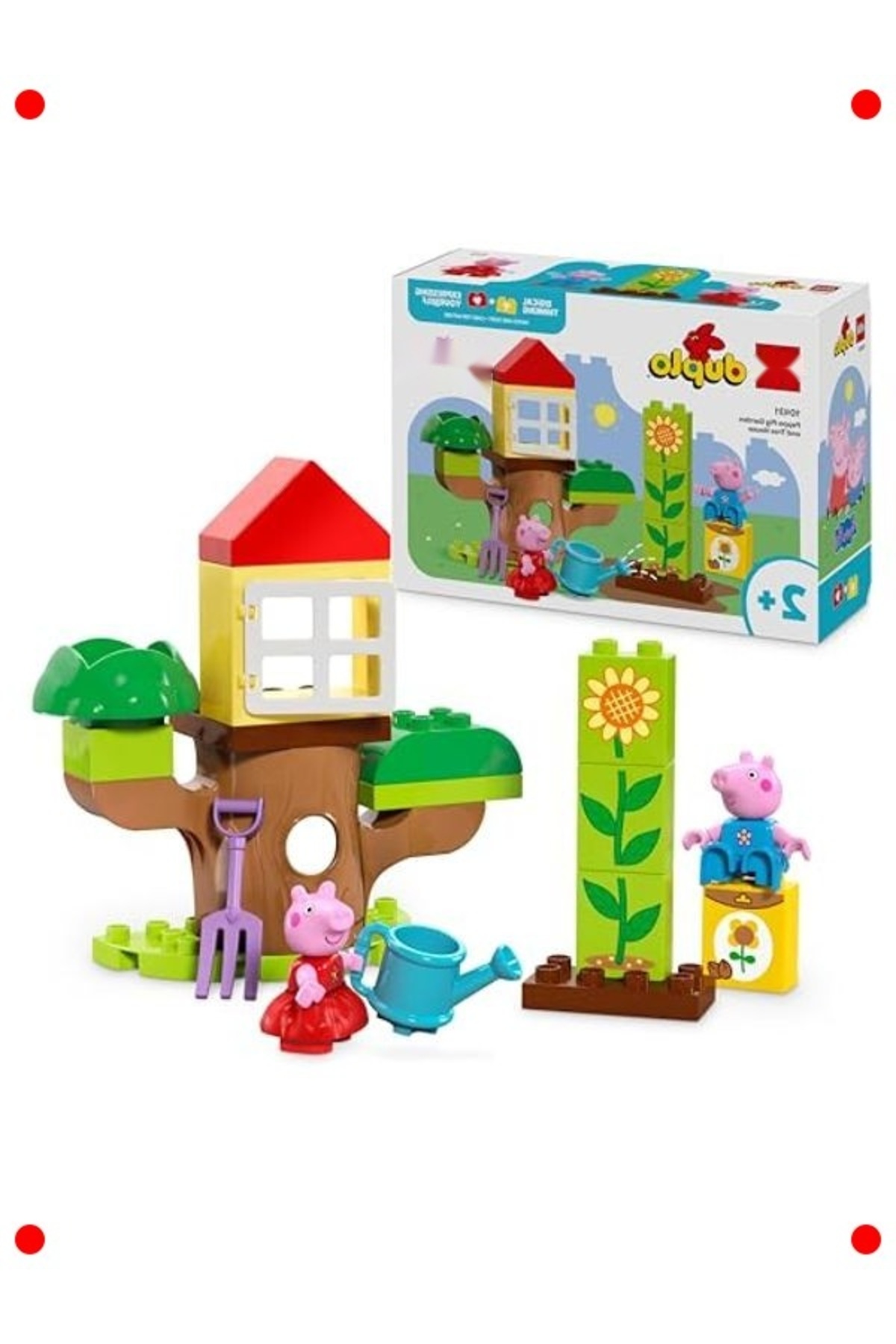 مجموعه ساختمانی باغ و خانه درختی برای کودکان (۲۰ تکه)