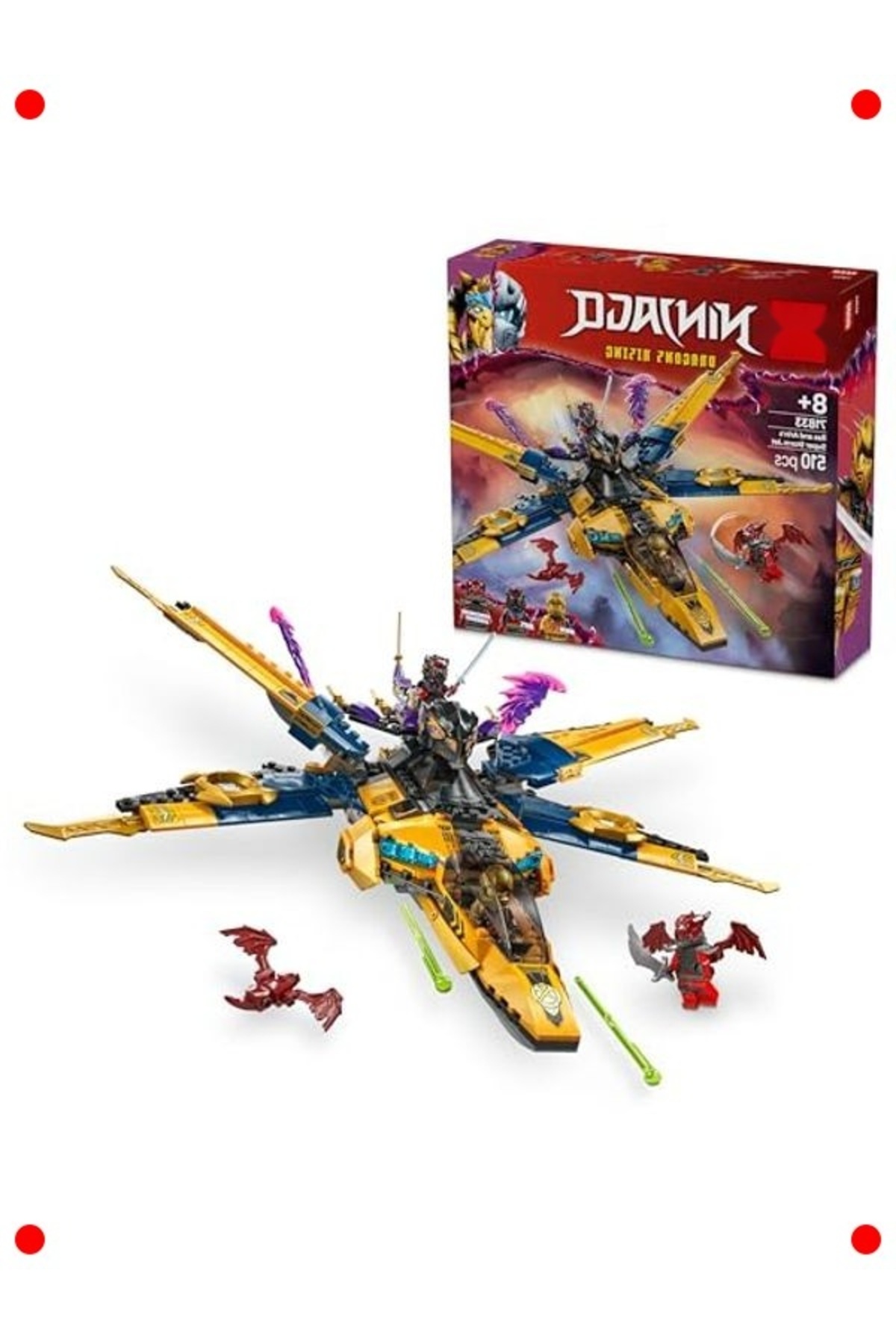 مجموعه ساختنی نینجا استورم جت - با ۳ مینی‌فیگور (۵۱۰ قطعه)