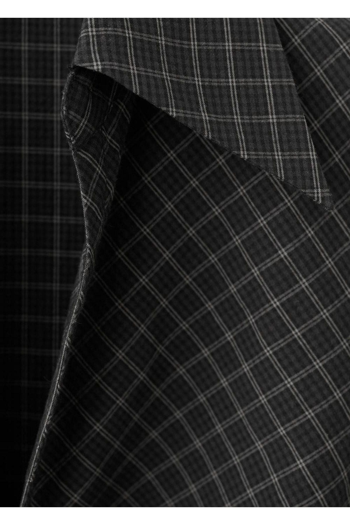 MANGO  Büzgülü kareli bluz - Görsel 8