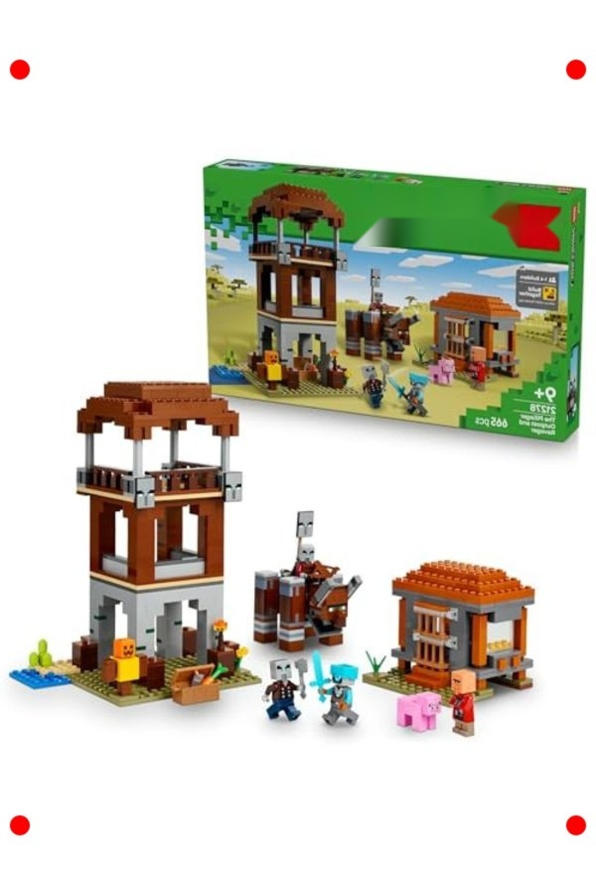 مجموعه ساخت‌وساز ایستگاه پلیس ماجراجویی پیکسلی (۶۶۵ قطعه)