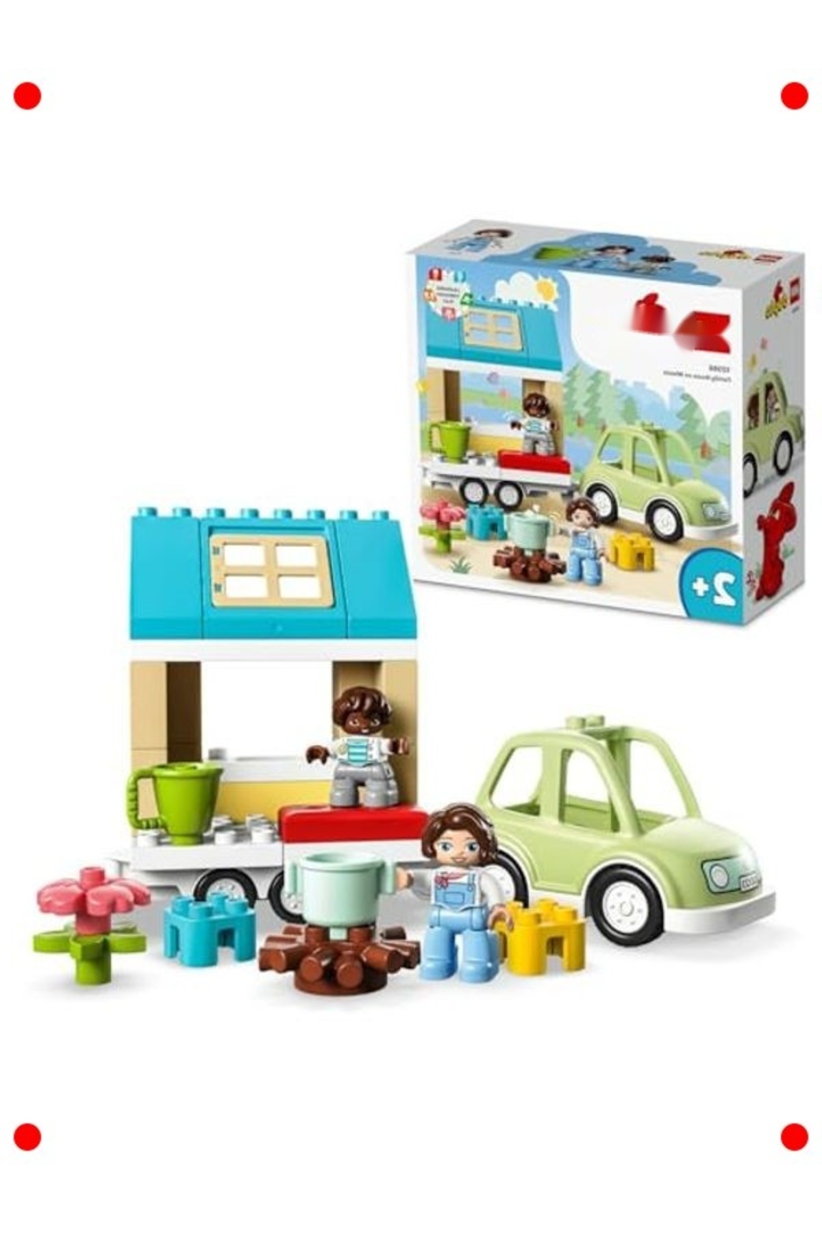 مجموعه ساختمانی خانه خانوادگی چرخ‌دار (۳۱ تکه)