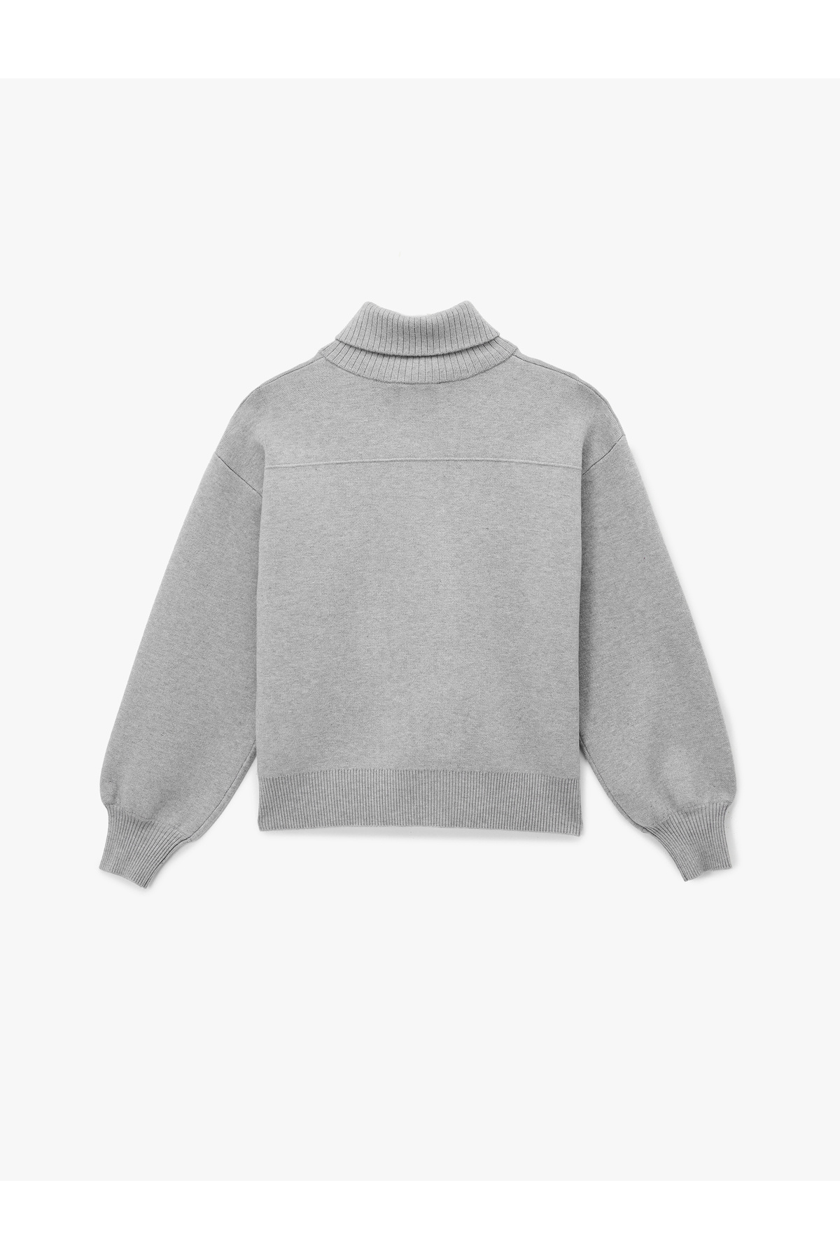 Koton  Rahat Kalıp Uzun Kollu Cep Detaylı Viskon Karışımlı Fermuarlı Hırka - Görsel 4