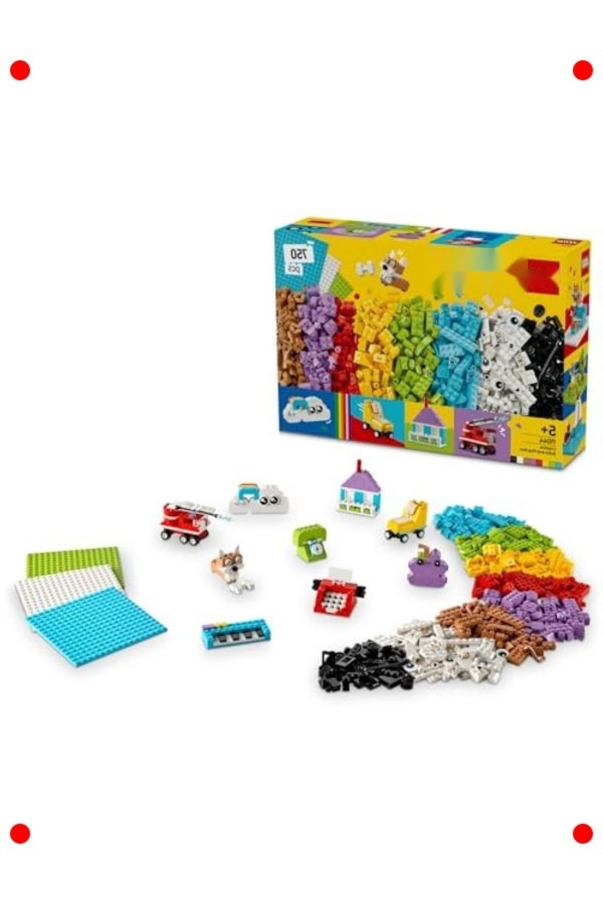 جعبه ساخت‌وساز خلاقانه و رنگارنگ (۷۵۰ تکه)