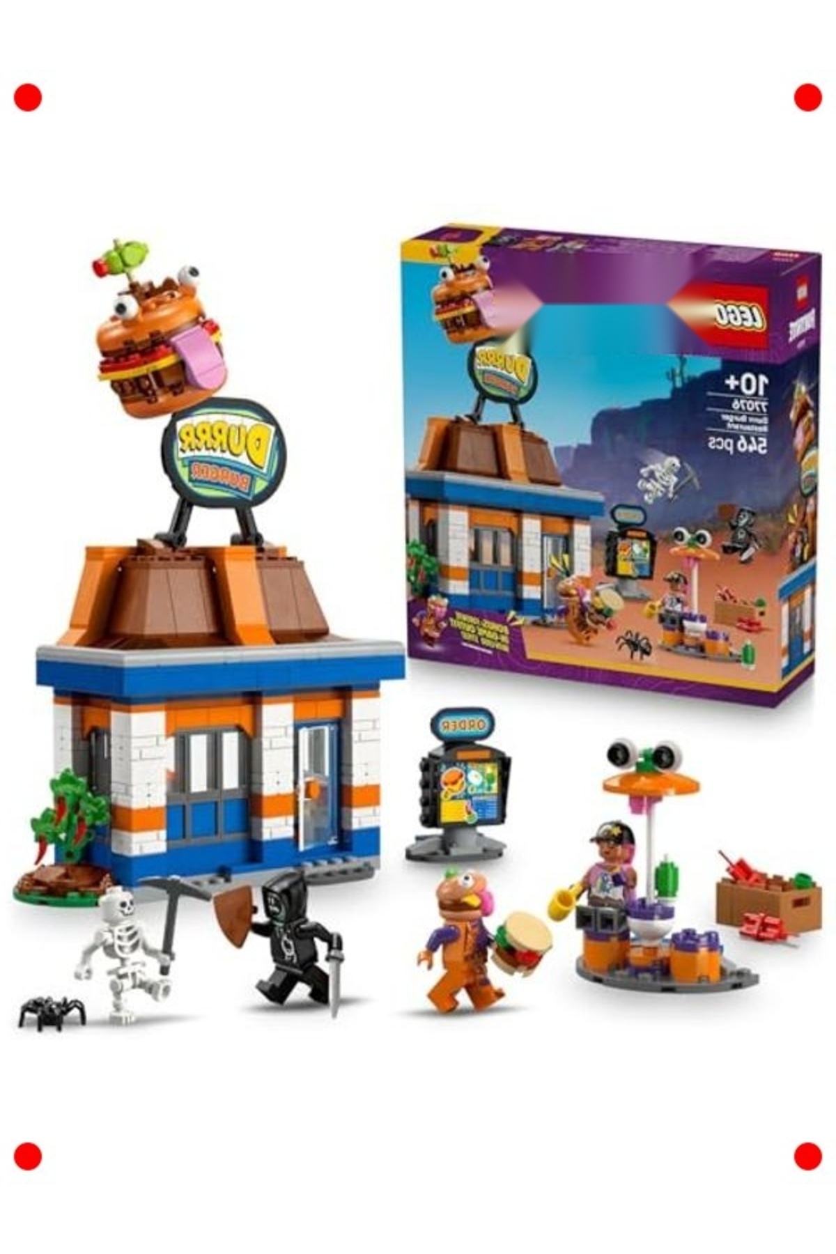 مجموعه ساختمانی رستوران بازی ویدیویی - ۴ شخصیت