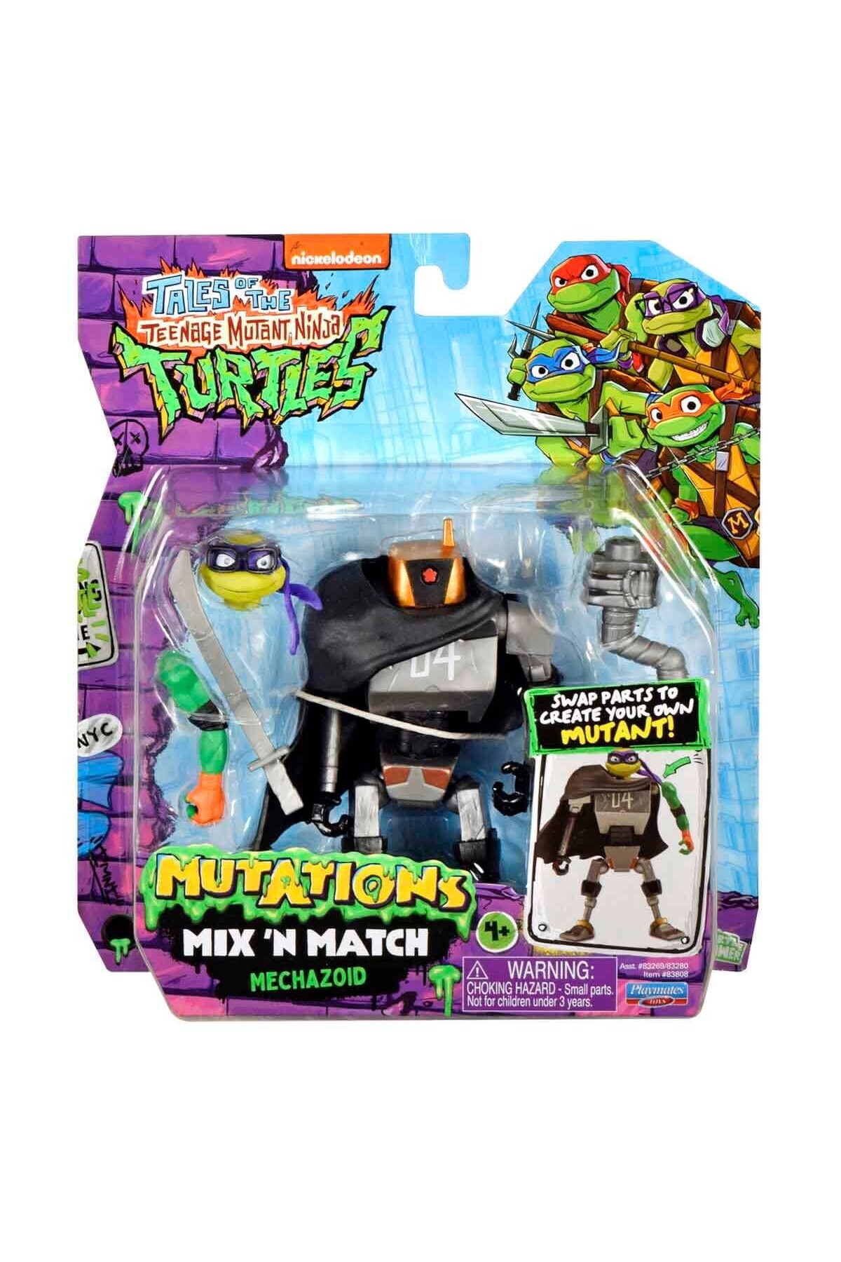 TOYFEST Ninja Kaplumbağalar Mechazoid Ninja Turtles Mutations Mix