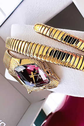 Daniel Klein Yılan Saat Model - Kadın Kol Saati, Su Geçirmez Gold Renk Çelik ...