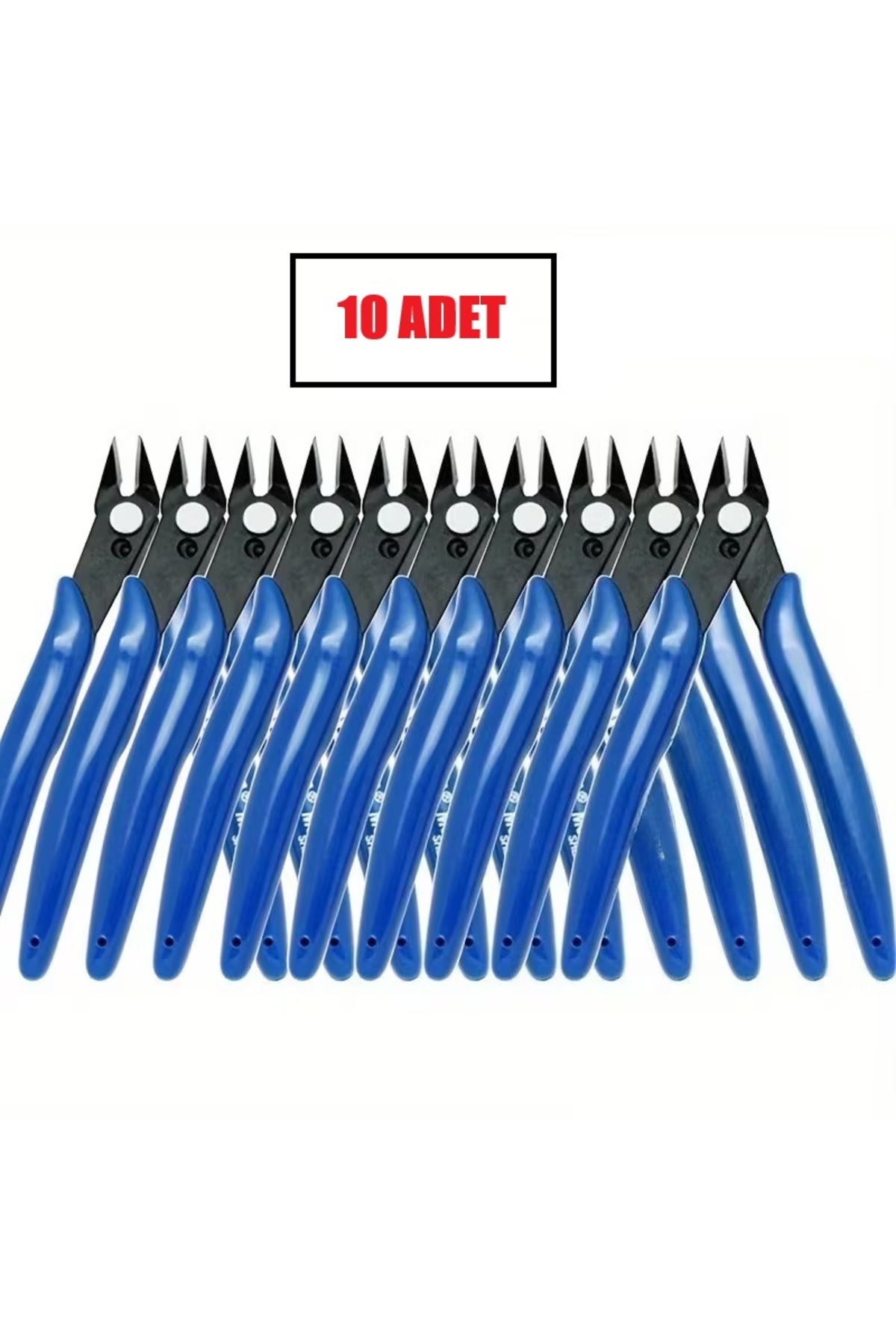 10 Adet Metal Yan Kesici Hassas Kesme Mini Burun Kesme Pense Elektrik Teli Kesici Dip Kesimler Için