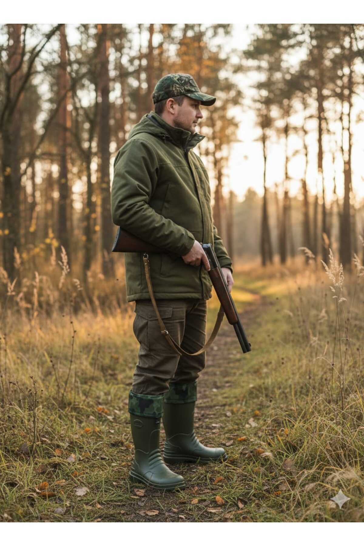 Didaly KONÇLU / İçi ÇORAPLI Avcı , Balıkçı , Çiftçi , Oto Yıkamacı İçi Termal Hafif Kaymaz Taban Eva Çizme