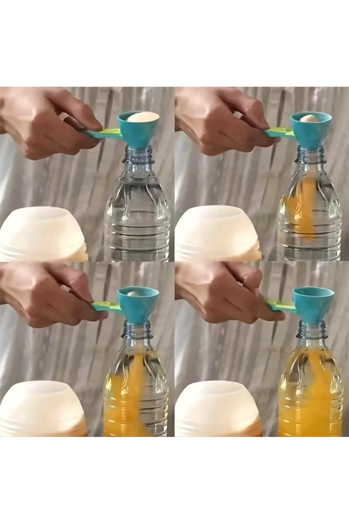 Bodyography Dökülme Önleyici Protein Tozu Ölçü Kaşığı, Mama, Kahve, Mutfak İçin Ölçüm Kabı Huni Kayar Kaşık fotoğrafı 4 (önizleme)